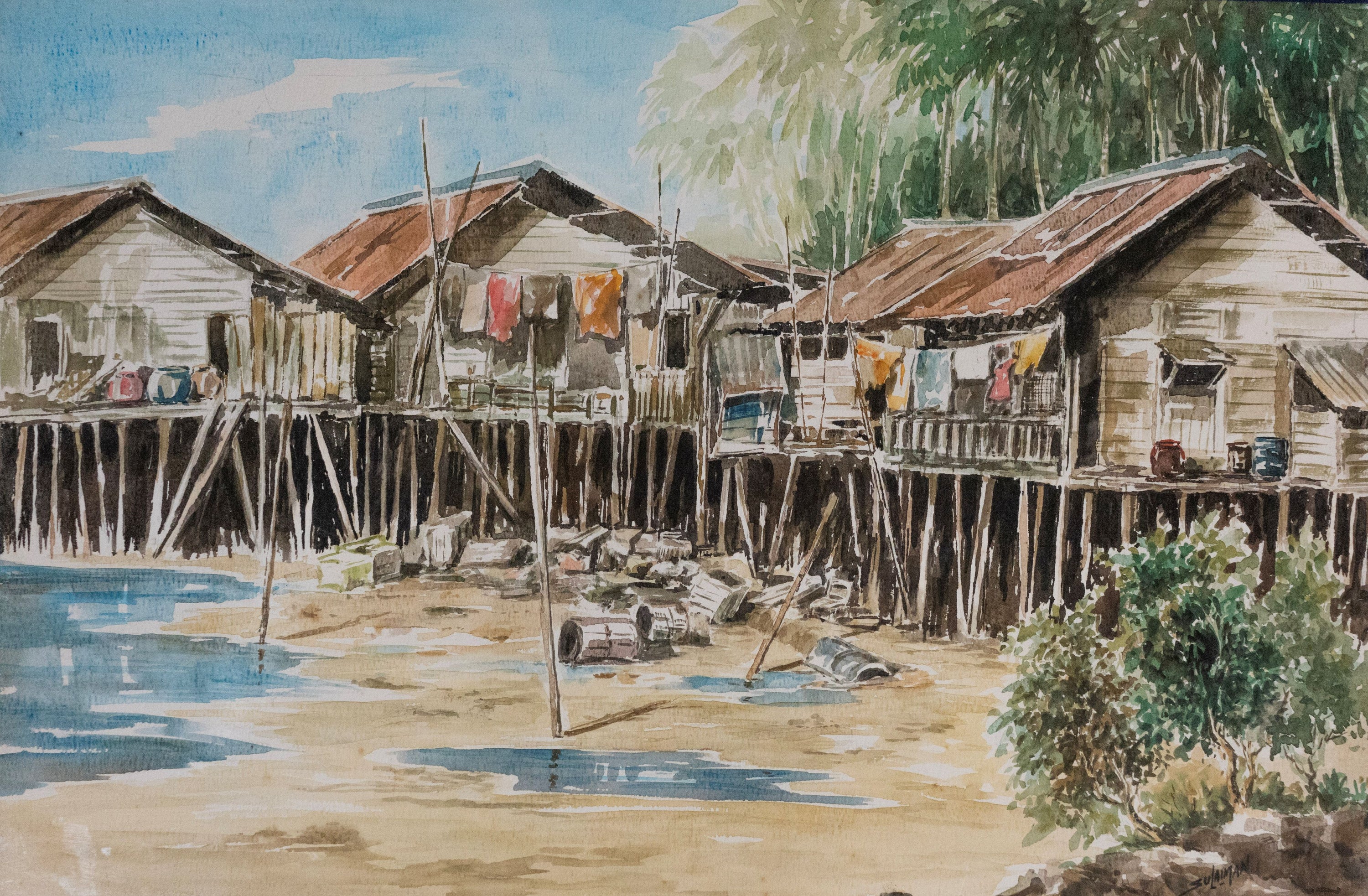 Sulaiman Haji Suhaimi, Kampong Scene, Undated