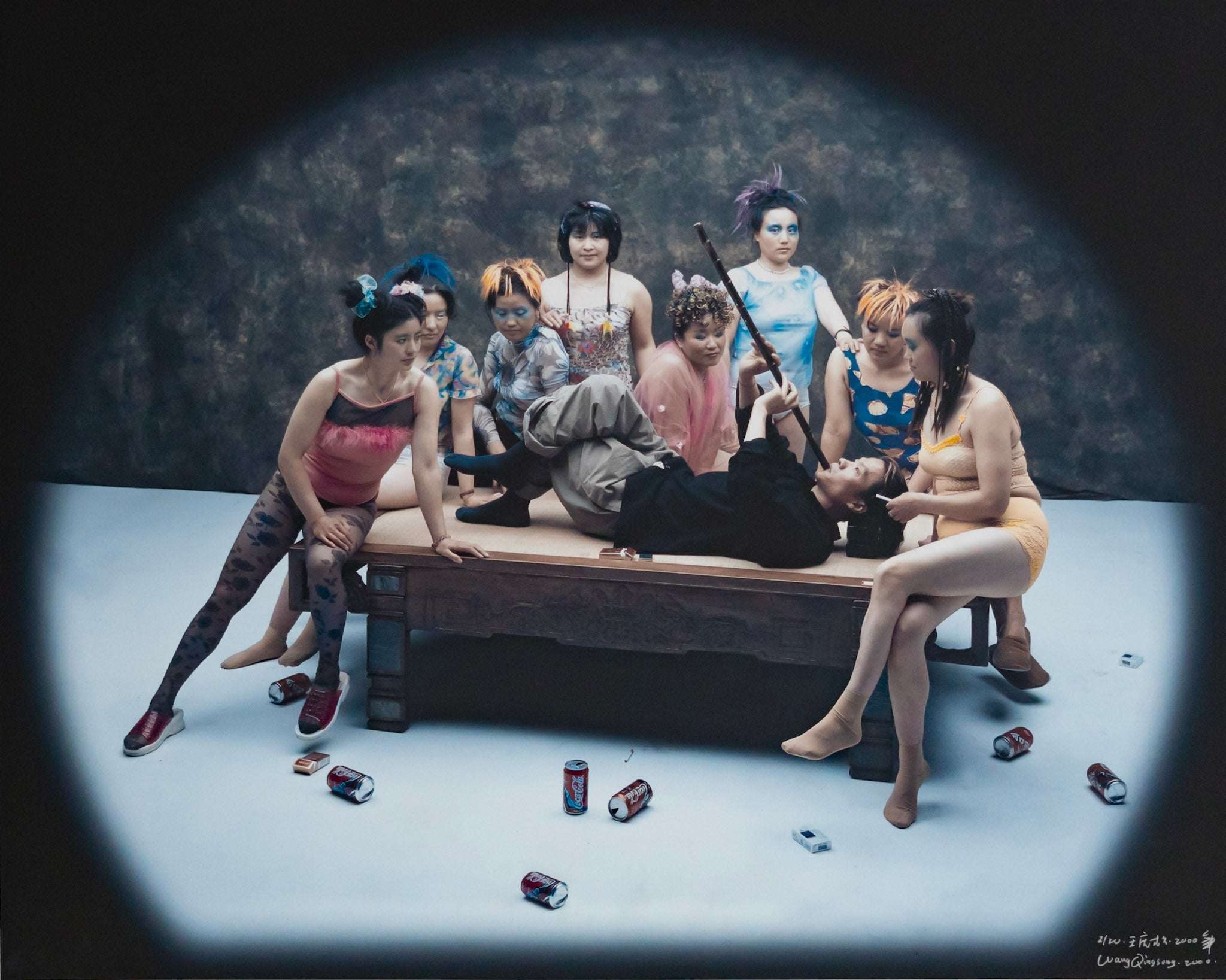 Wang Quingsong, Finding Fun, The Flute Player, 2000