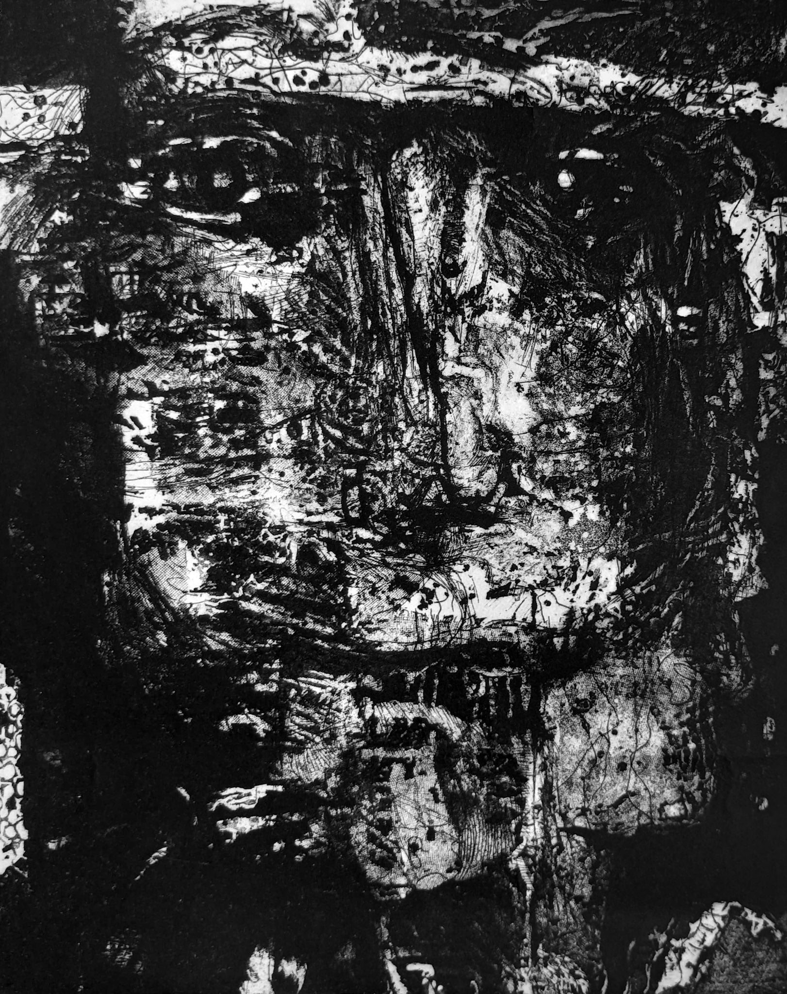 A.D Pirous, Wajah I, 1997