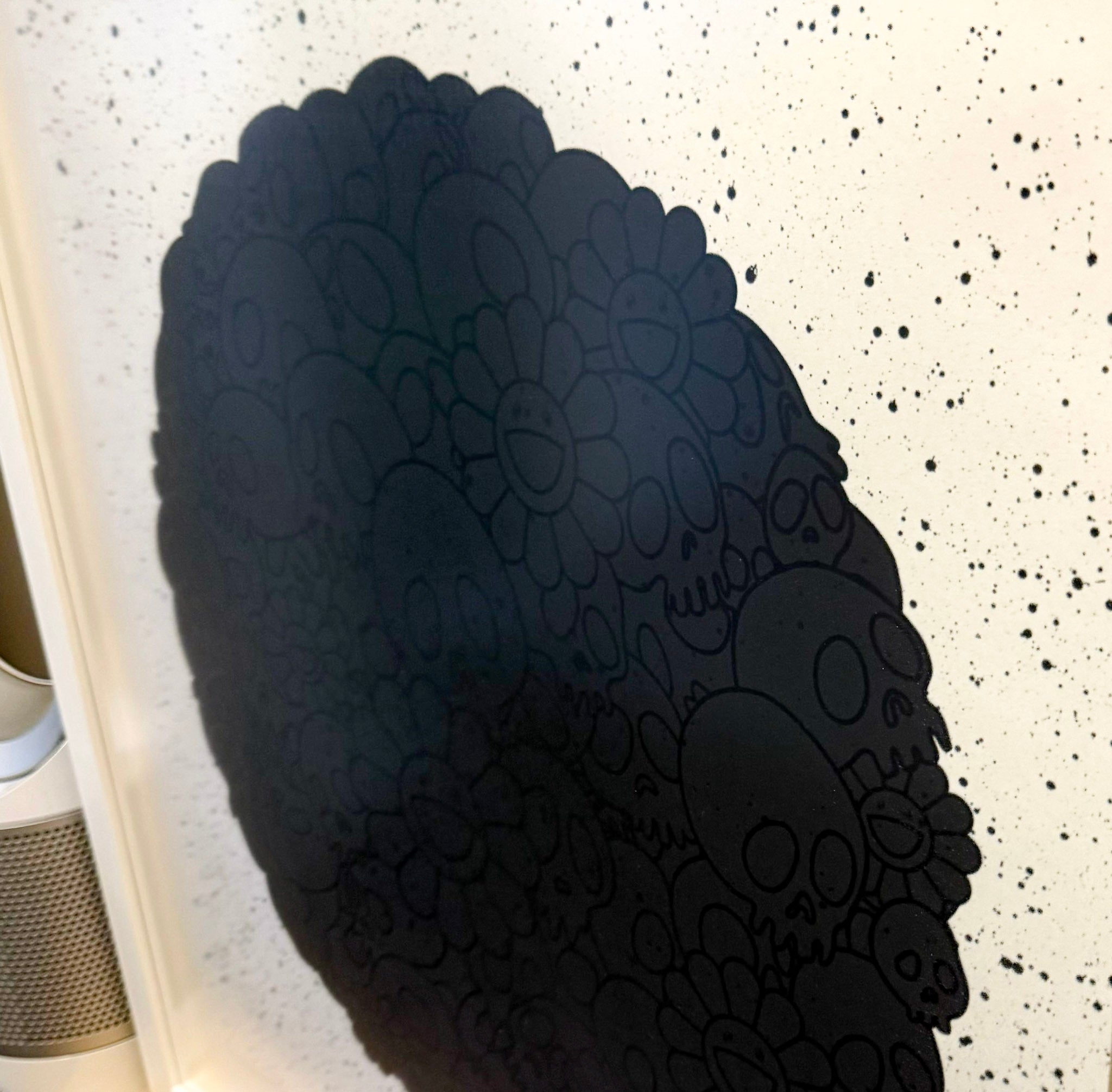 Takashi Murakami, Black Lives Matter (Round with Skulls and Flowers), 2020