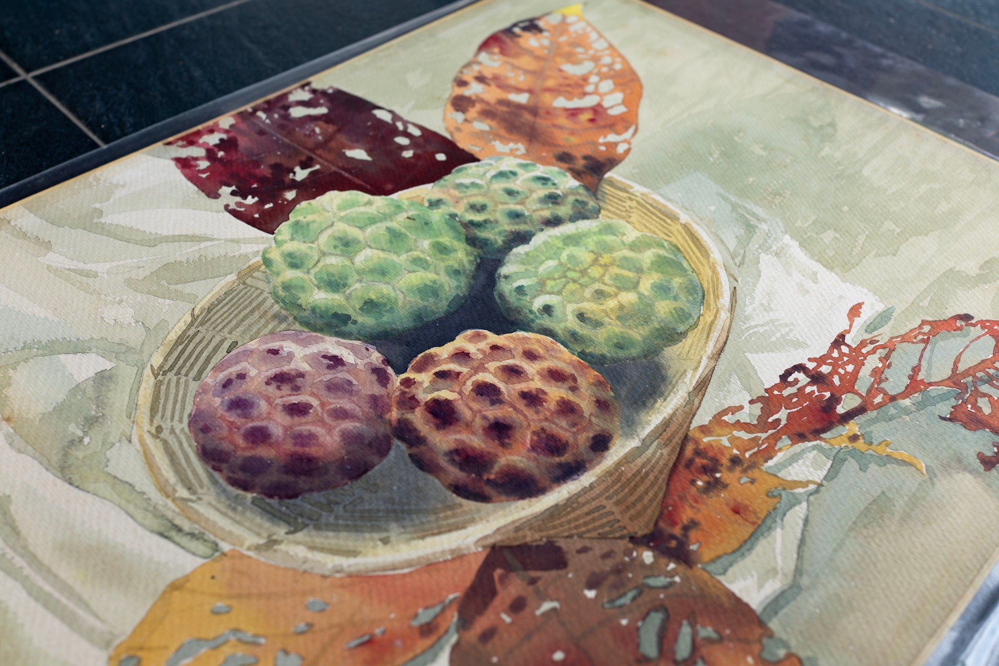 U Tin Aye, Untitled (Custard Apples), 1998