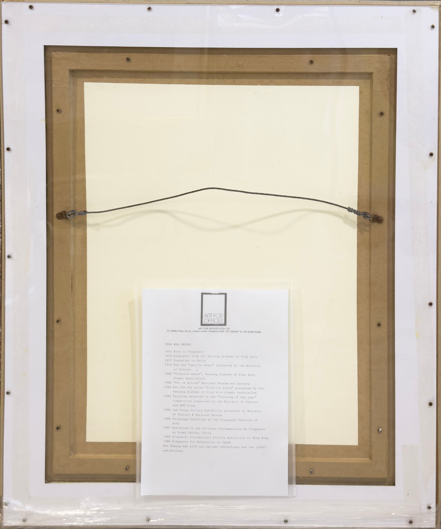 Teng Nee Cheong, Untitled (White Lotus with Koi), 1987