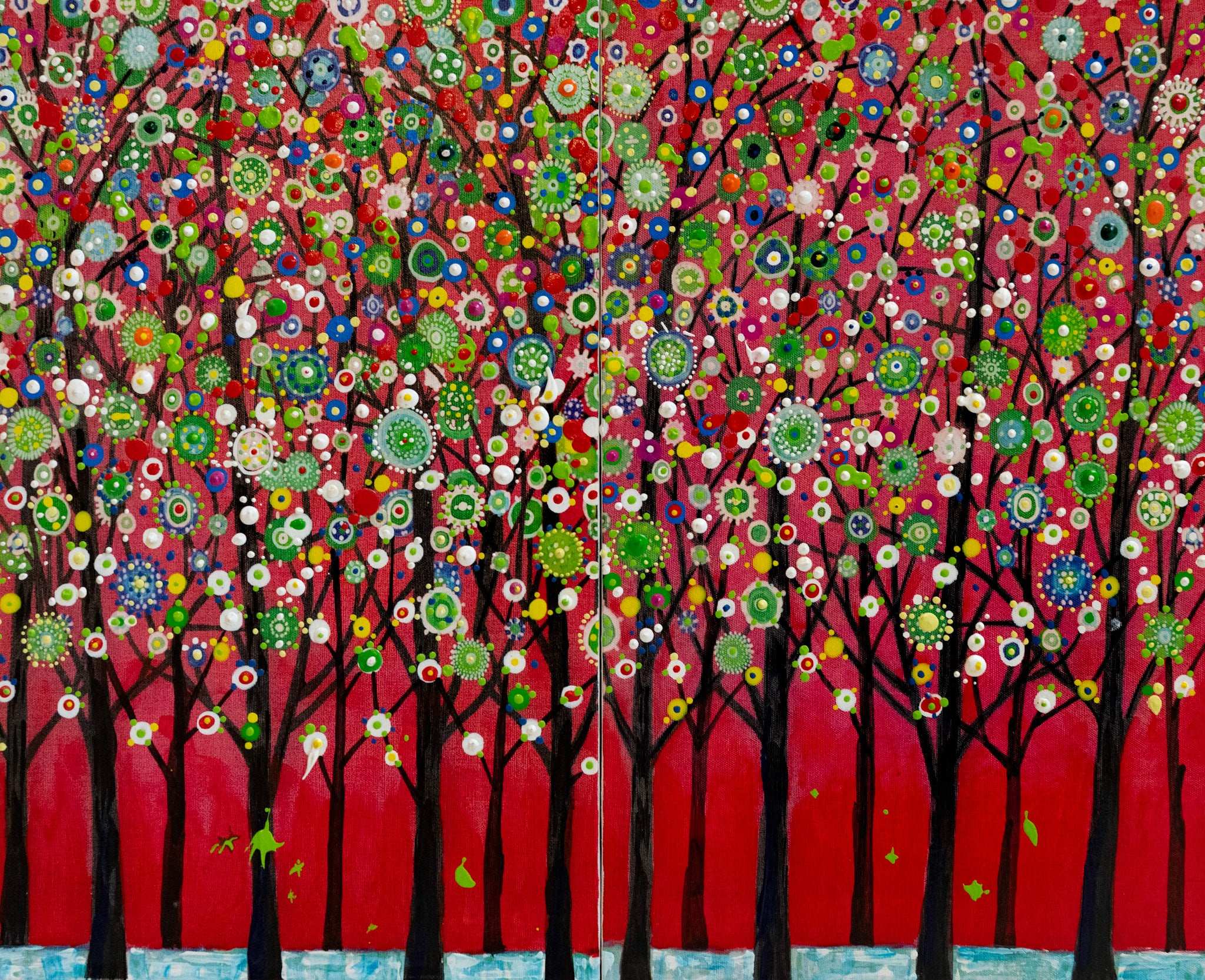 Wachara Hounphirom, Untitled (Red Forest), Undated