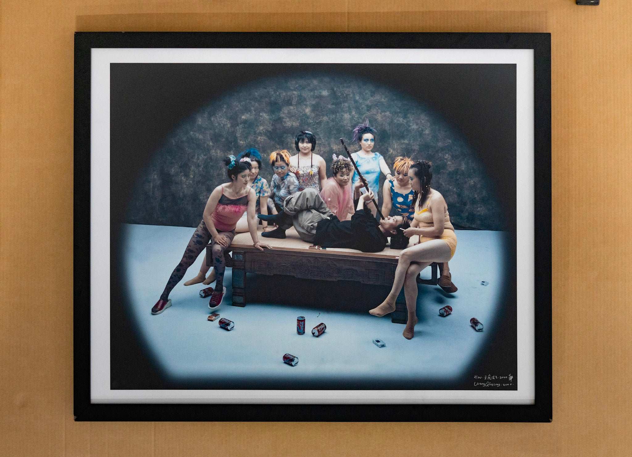 Wang Quingsong, Finding Fun, The Flute Player, 2000