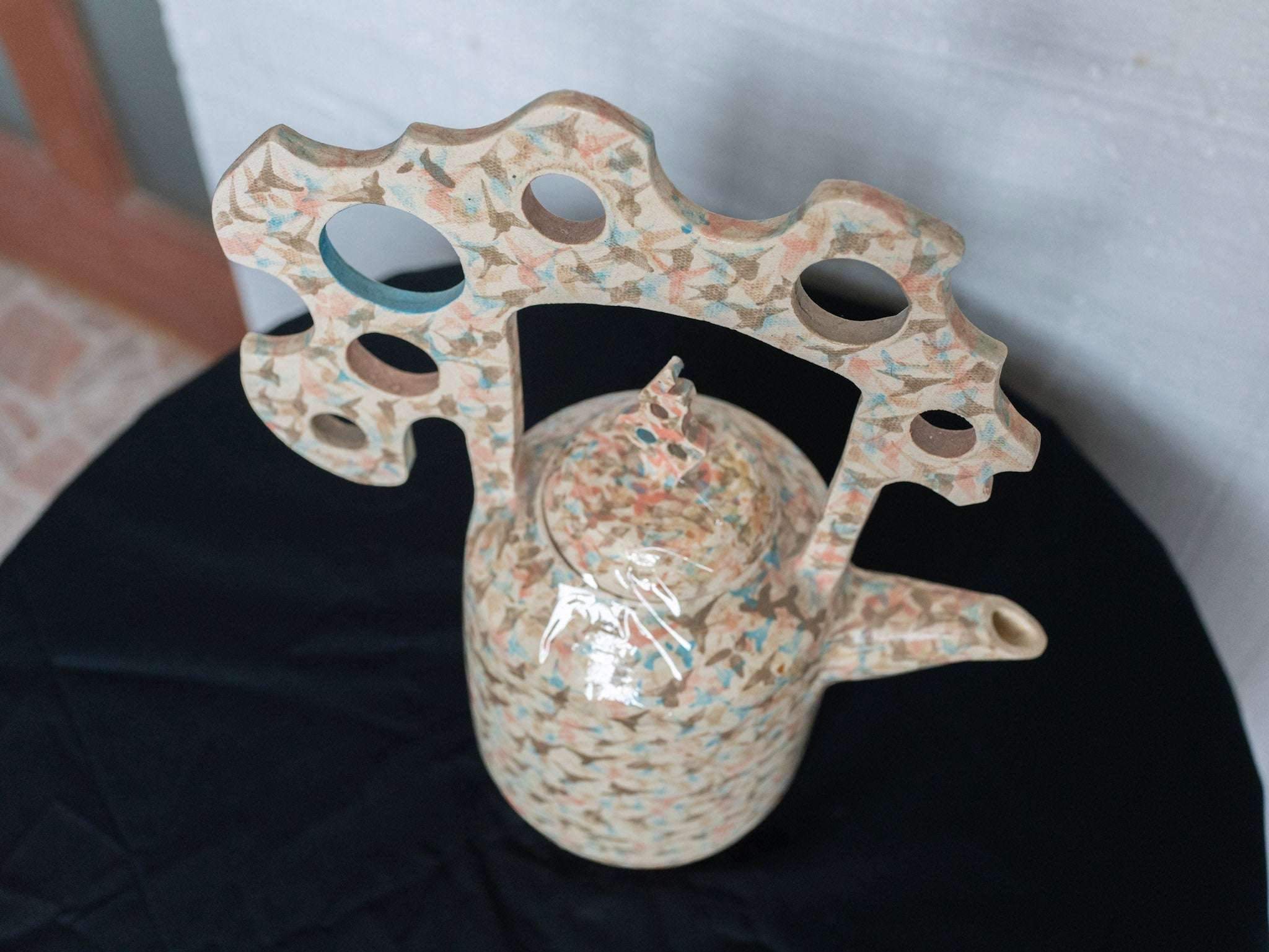 Lim Chong Beng, Untitled (Teapot with Perforated Crest Handle), c. 1990s