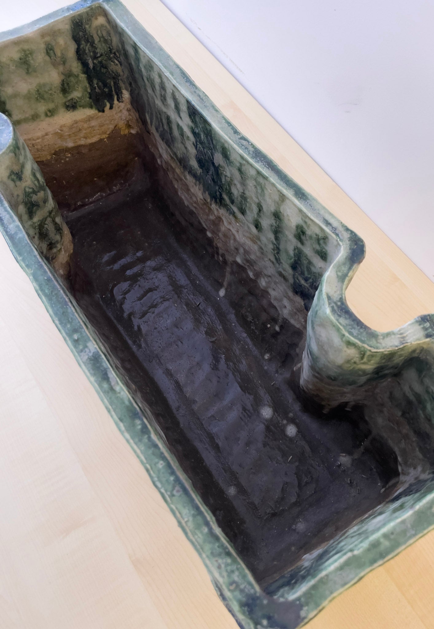 Unknown Artist, Untitled (Green Rectangular Vase), Undated