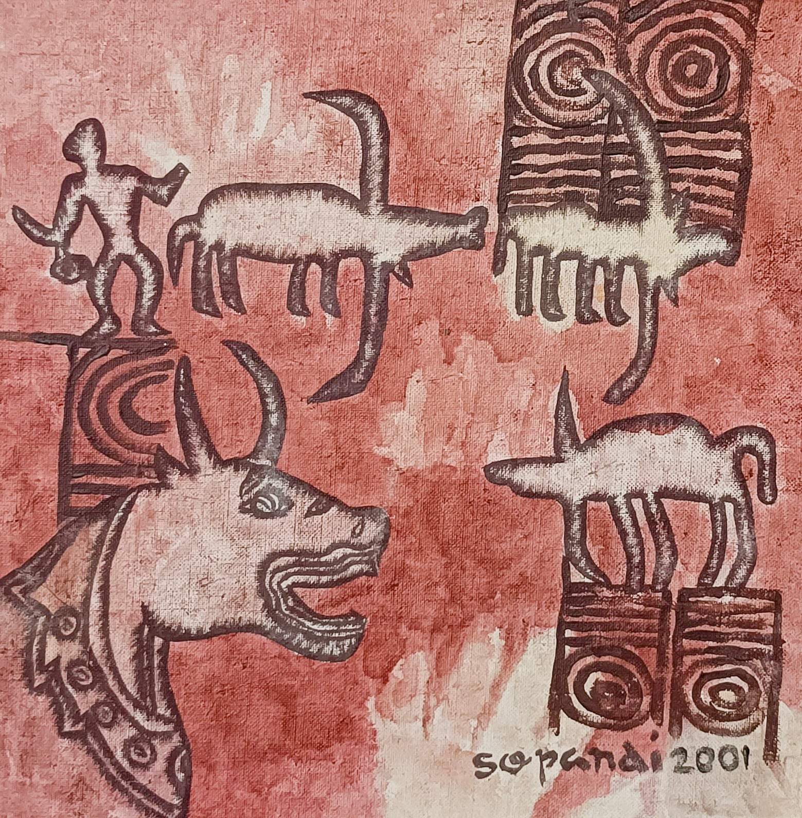 Achmad Sopandi Hasan, Untitled (Animals), 2001