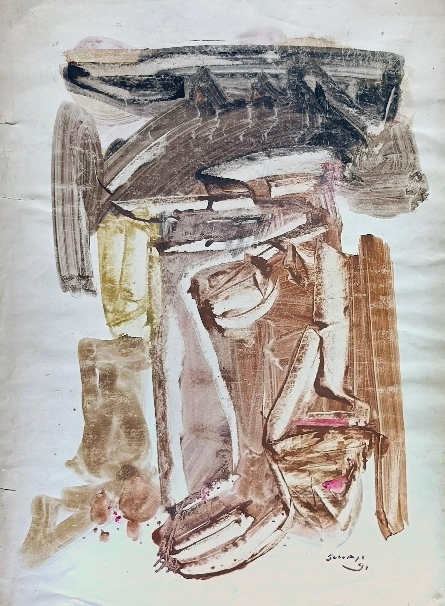 Suwaji, Untitled (Abstract II), 1991