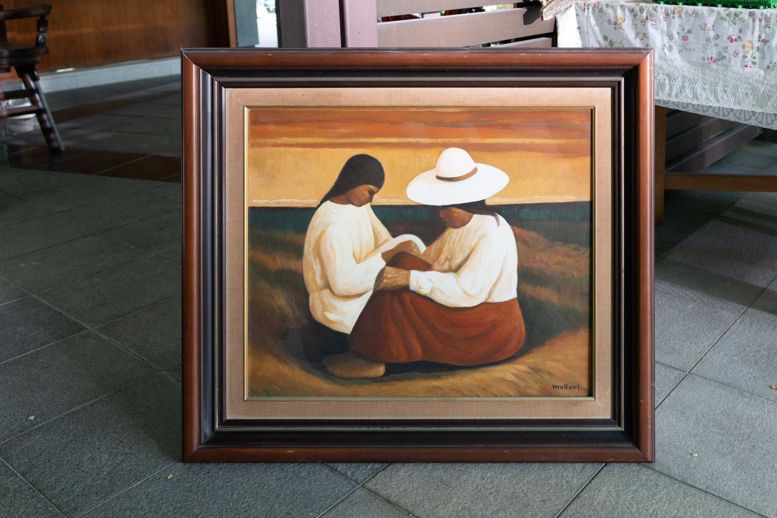 Mario Miguel Mollari, Untitled (Two Women on a Field), c. 1990s