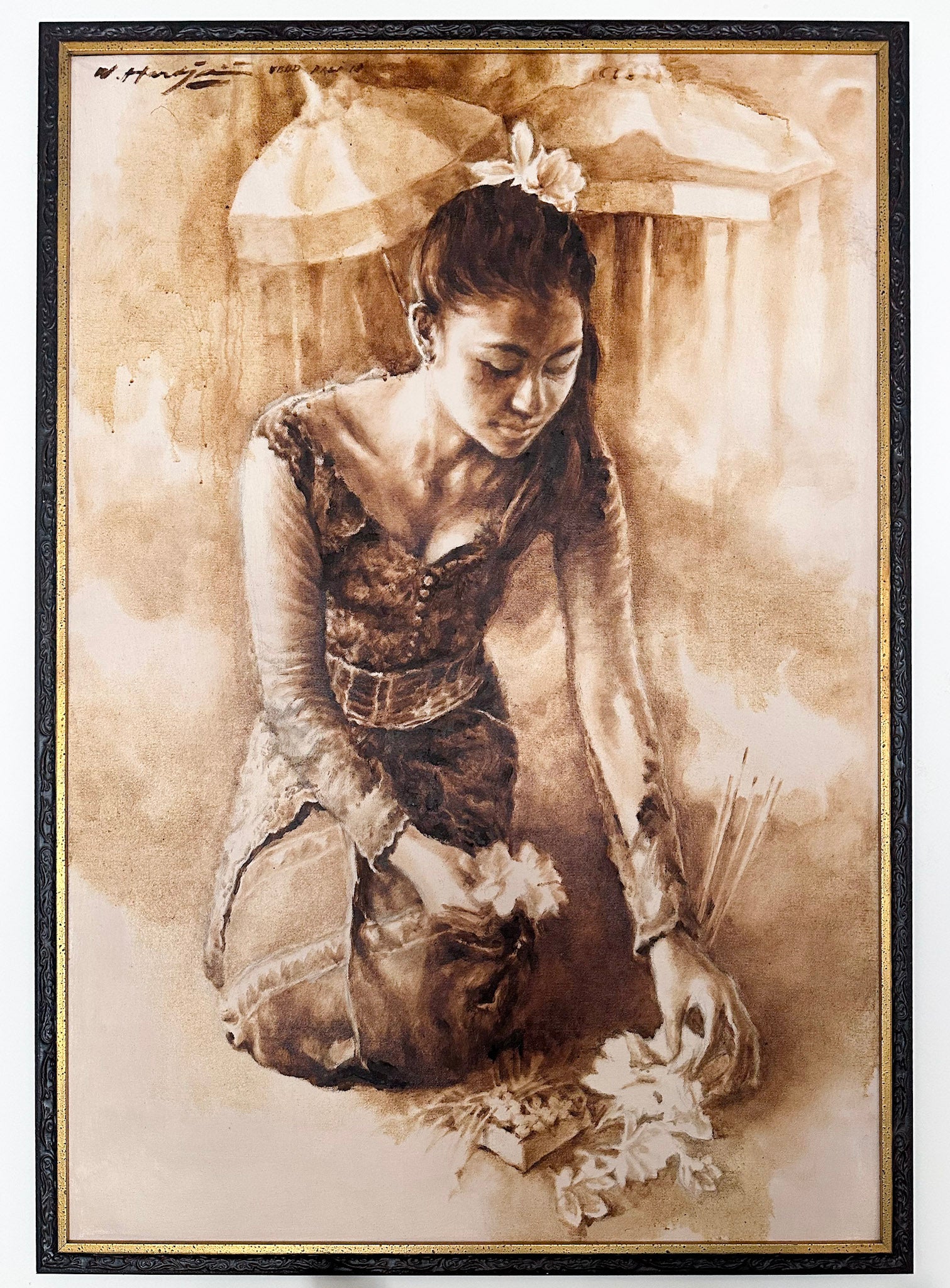 Wage Hardja, Collecting flowers, 2018