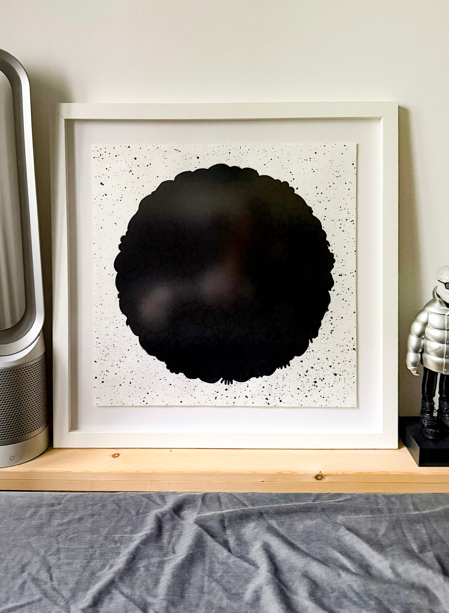 Takashi Murakami, Black Lives Matter (Round with Skulls and Flowers), 2020