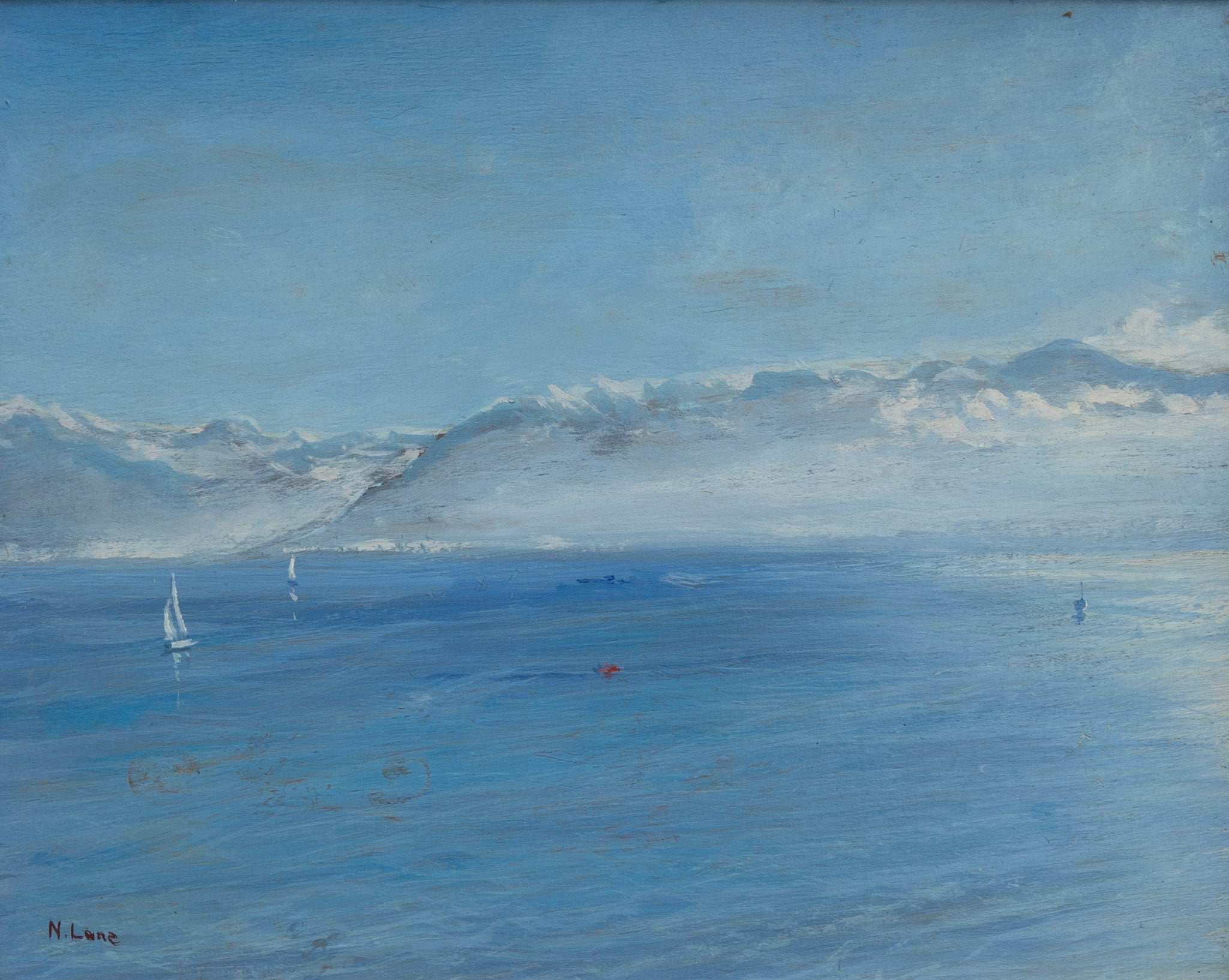 Unknown Artist, Untitled (Sails in Blue Water), 1997