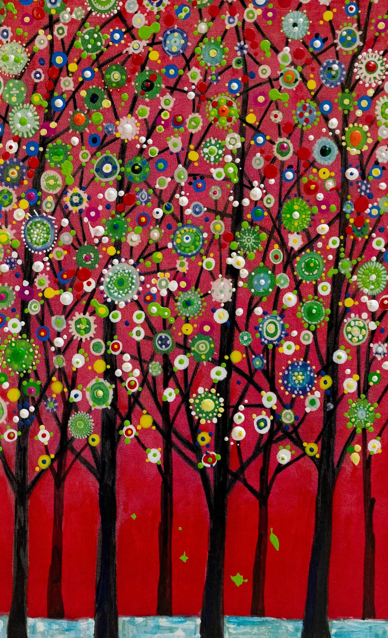 Wachara Hounphirom, Untitled (Red Forest), Undated