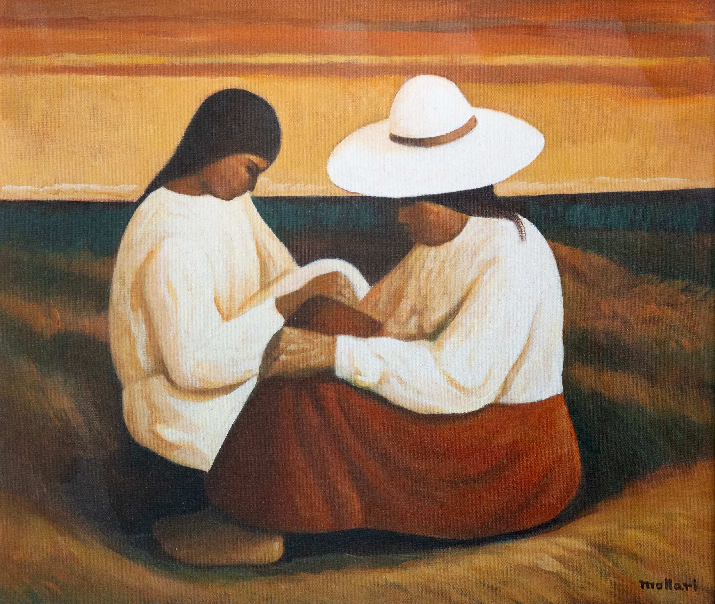 Mario Miguel Mollari, Untitled (Two Women on a Field), c. 1990s