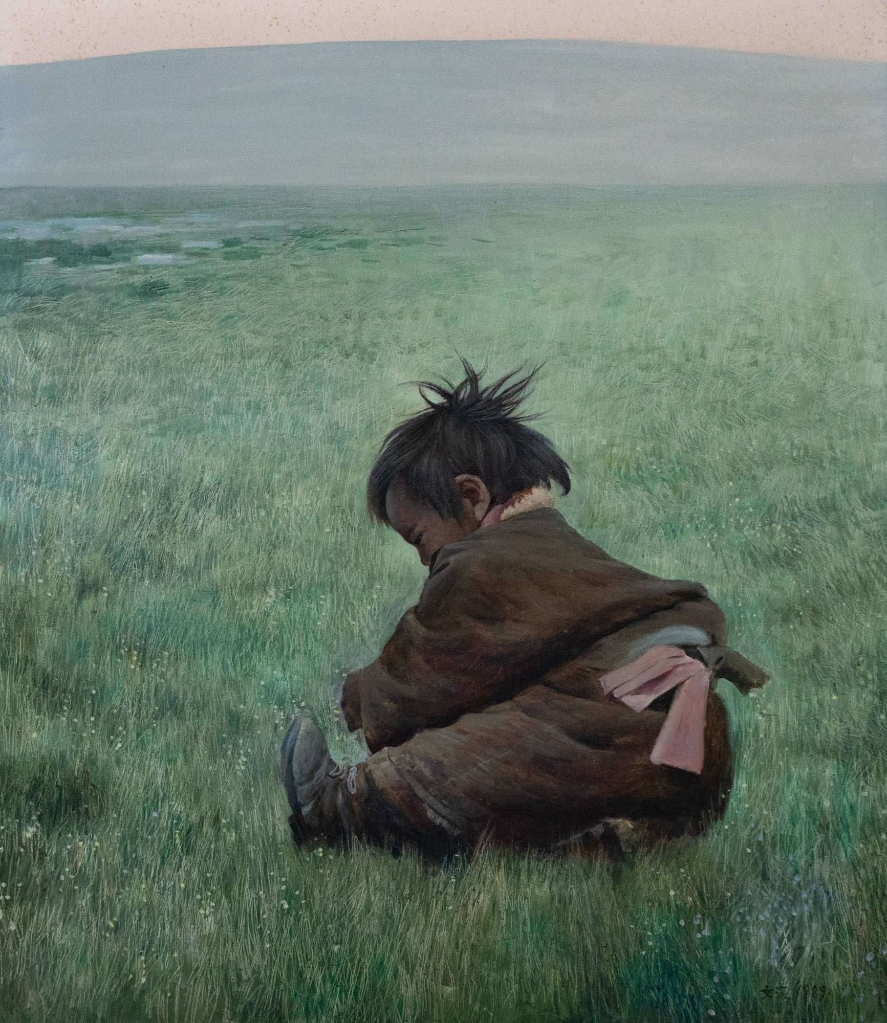 Zhang Wen Yuan, Untitled (Child on a Meadow), 1989