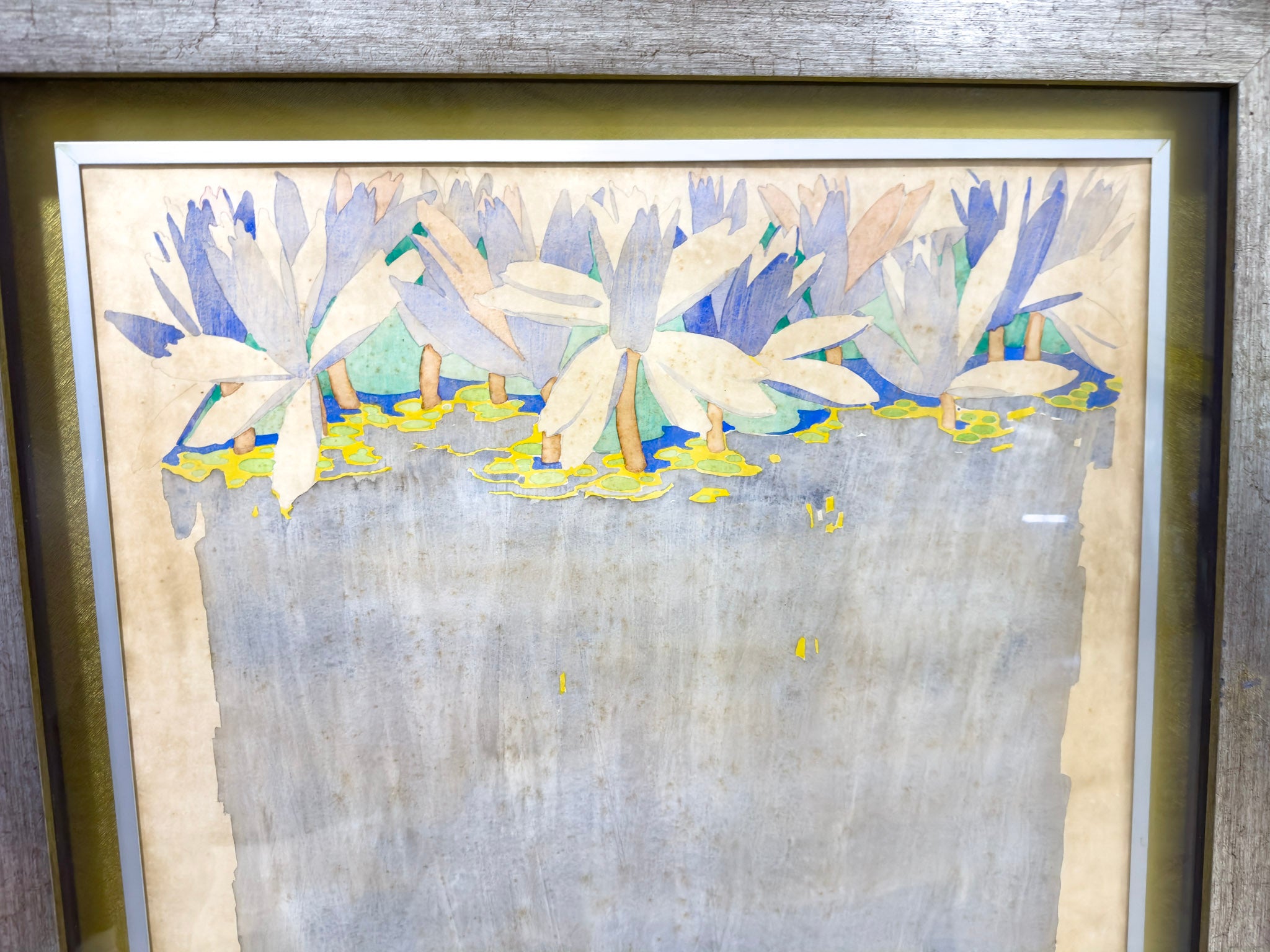 Teng Nee Cheong, Untitled (White Lotus with Koi), 1987