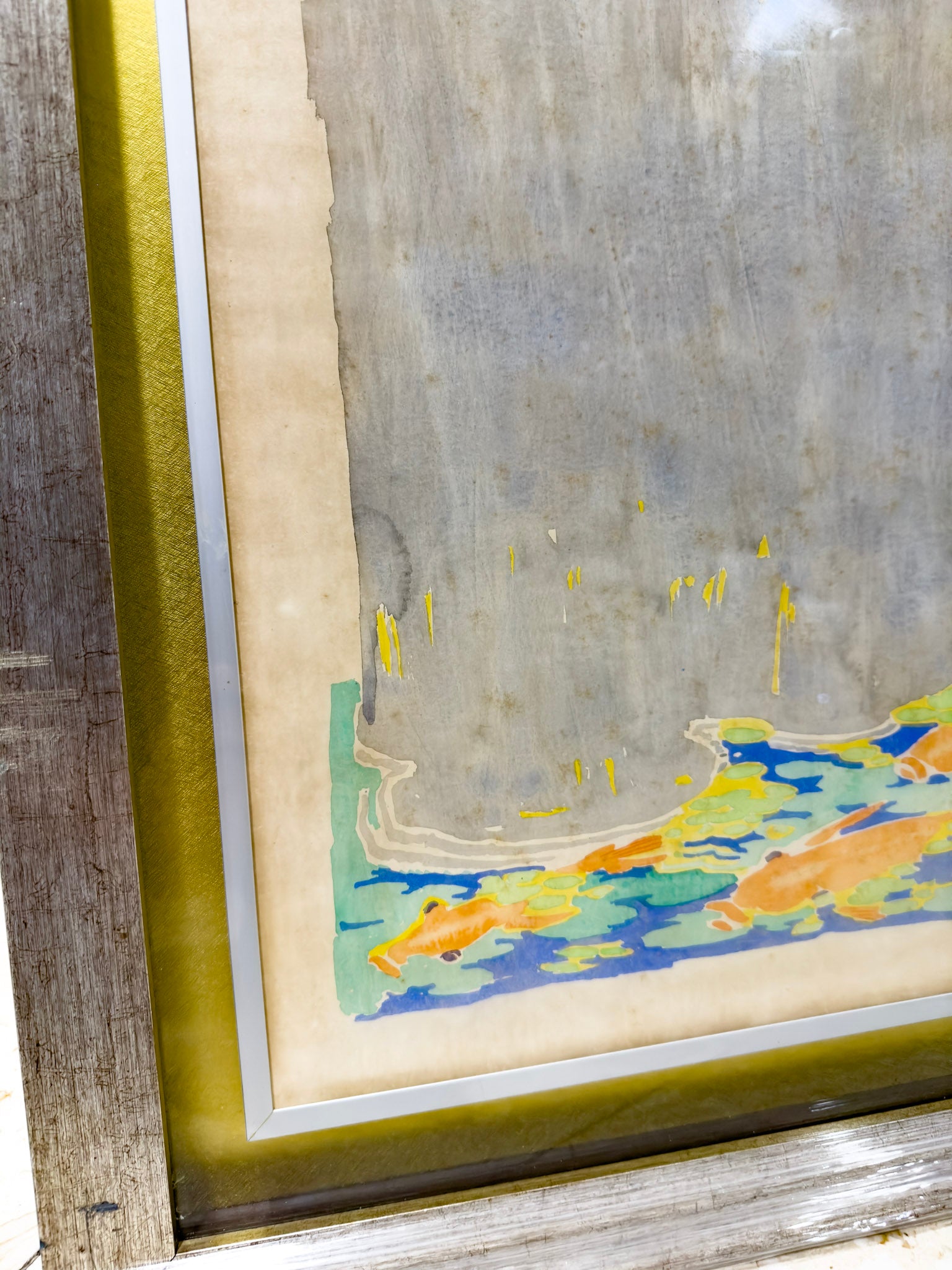 Teng Nee Cheong, Untitled (White Lotus with Koi), 1987