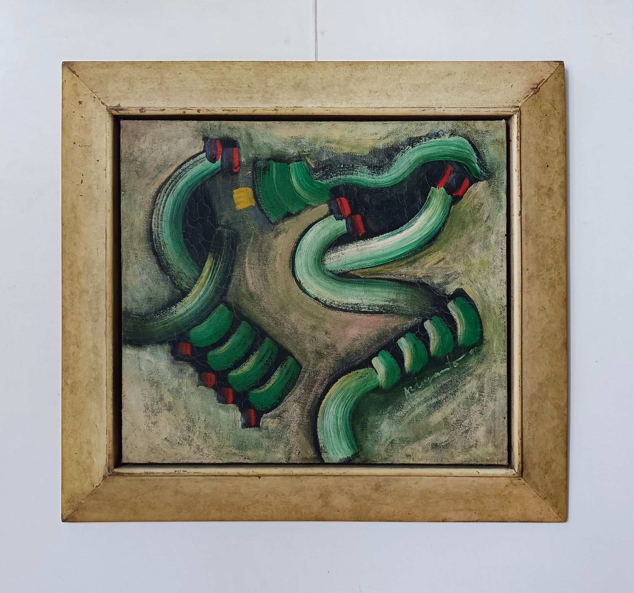 Ardiyanto Pranata, Untitled (Green Coils), 1990
