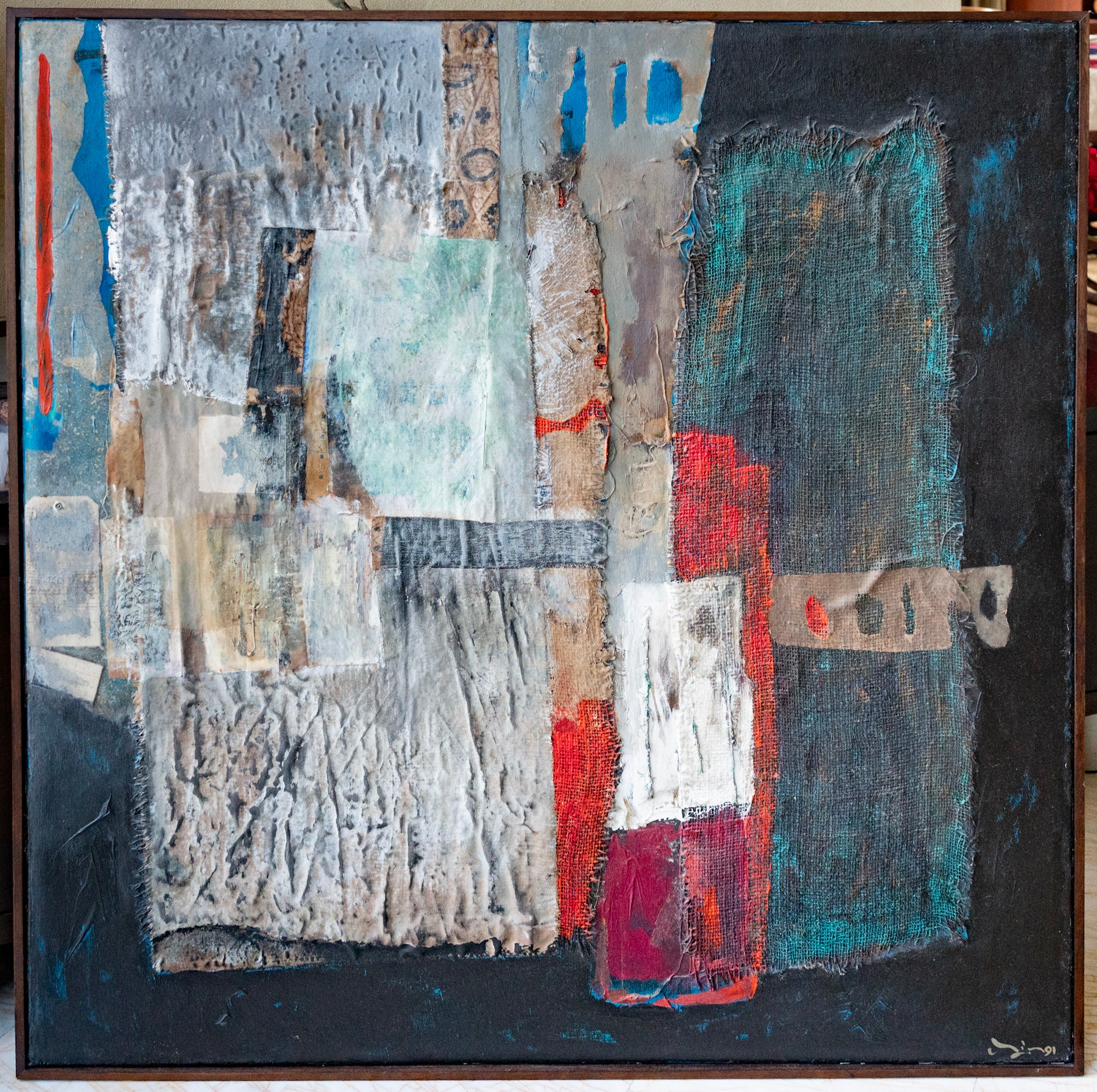 Tan Chin Chin, Untitled (Red and Green), 1991