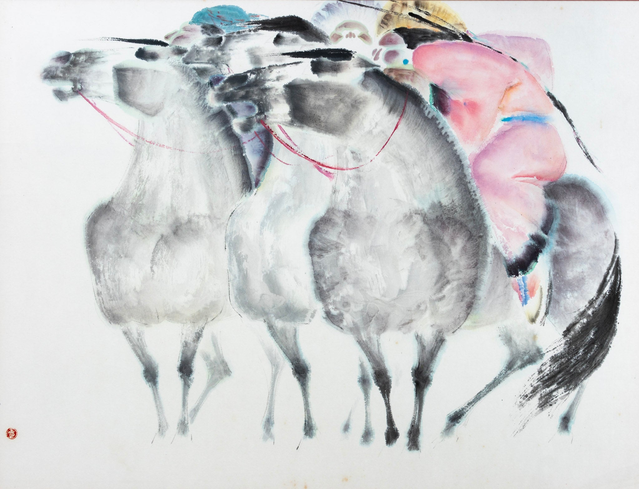 Zeng Shanqing, Untitled (Horses and their Riders), Undated