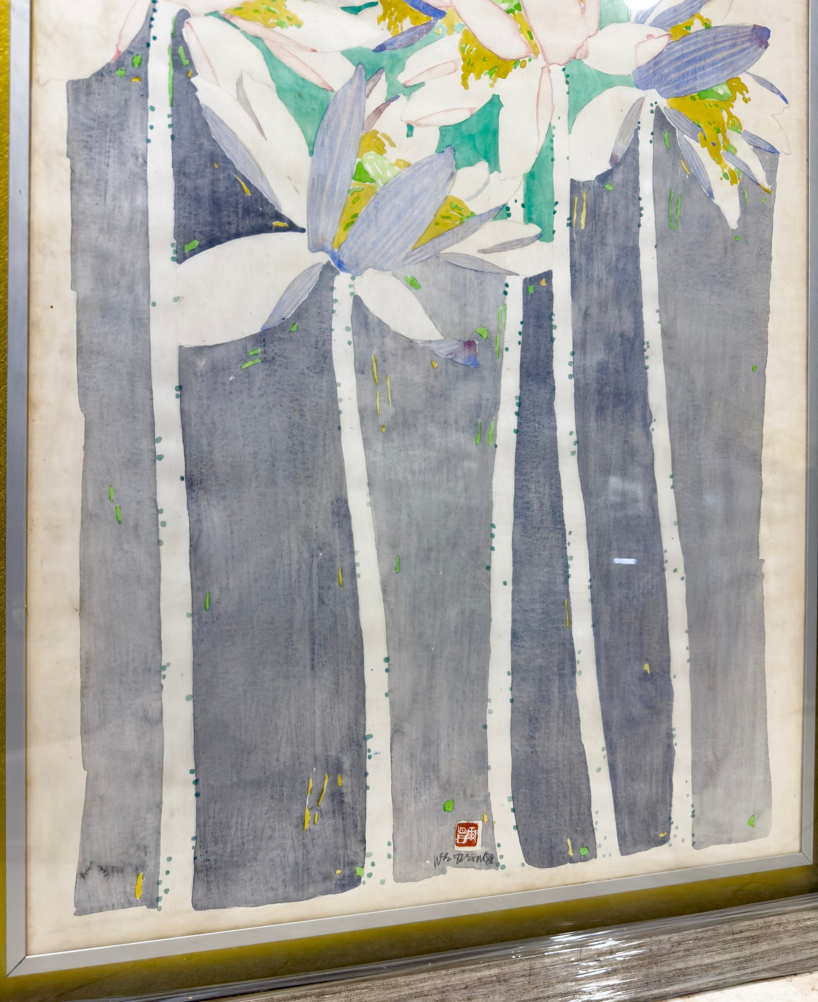 Teng Nee Cheong, Untitled (White Lotus), 1988