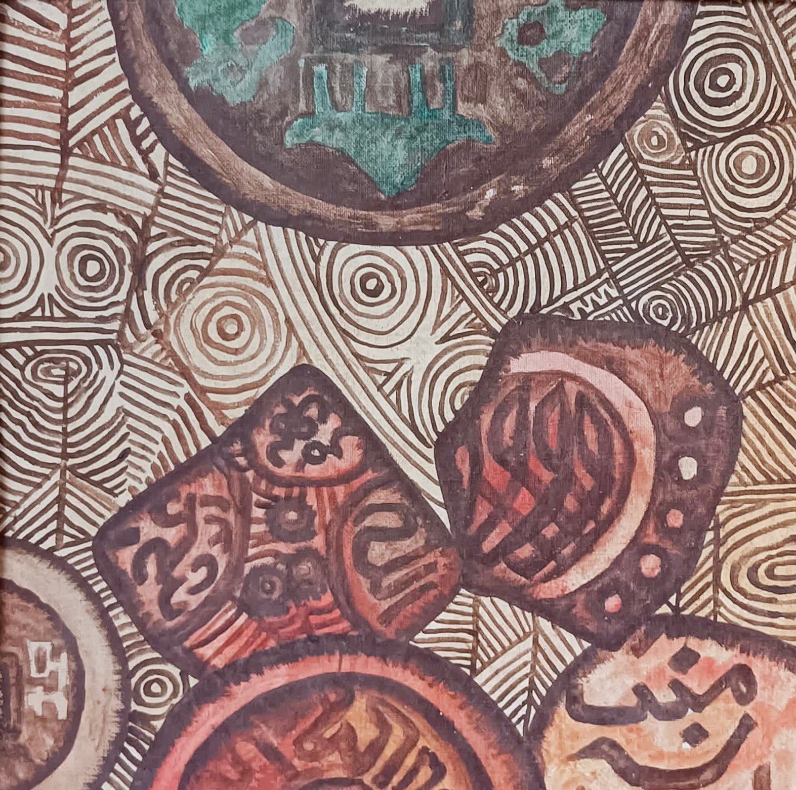 Achmad Sopandi Hasan, Untitled (Coins & Seals), 1998