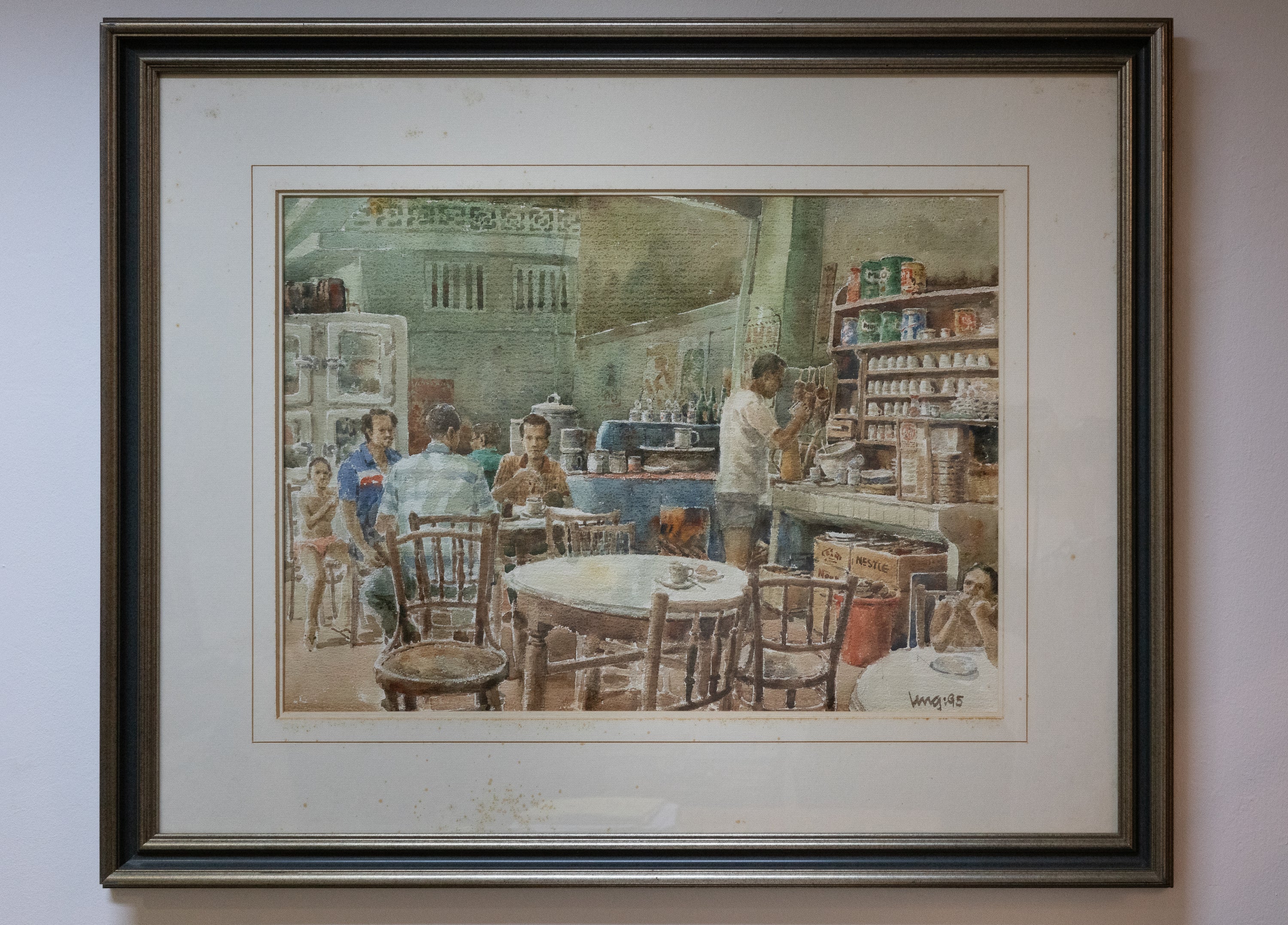 Leng Joon Wong, Coffeeshop Scene, 1995