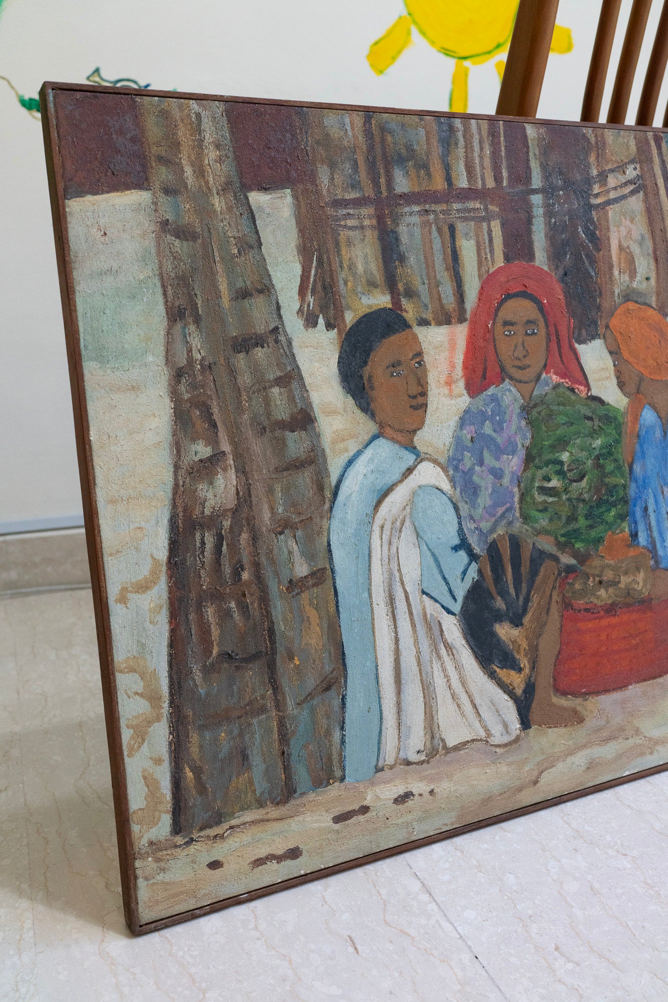 Chen Cheng Mei, Untitled (Hawkers Under Coconut Trees), 1979