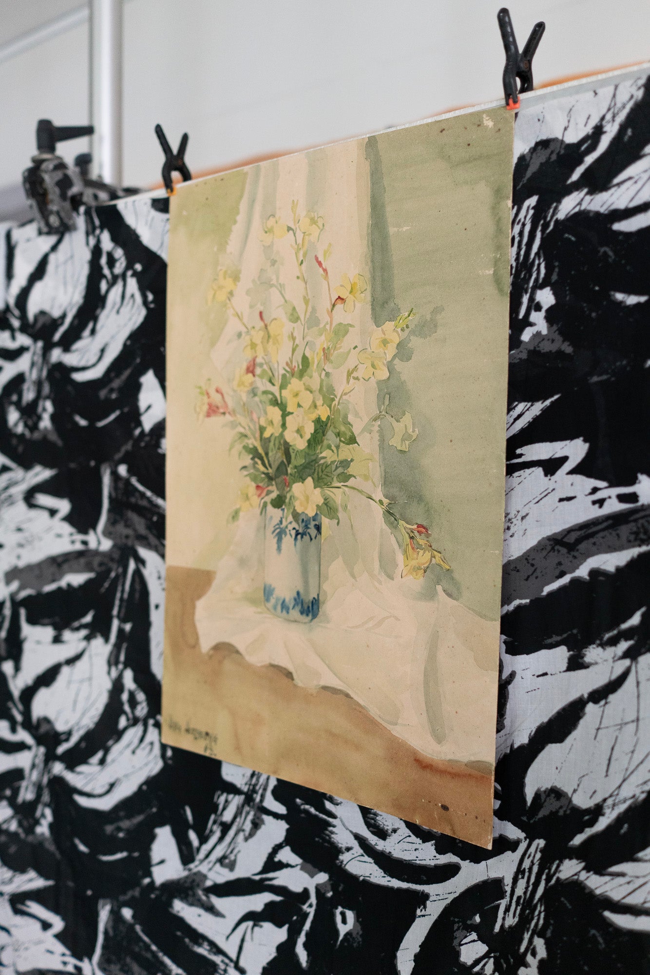 Teng Nee Cheong, Still Life with an Oriental Blue and White Vase, 1968