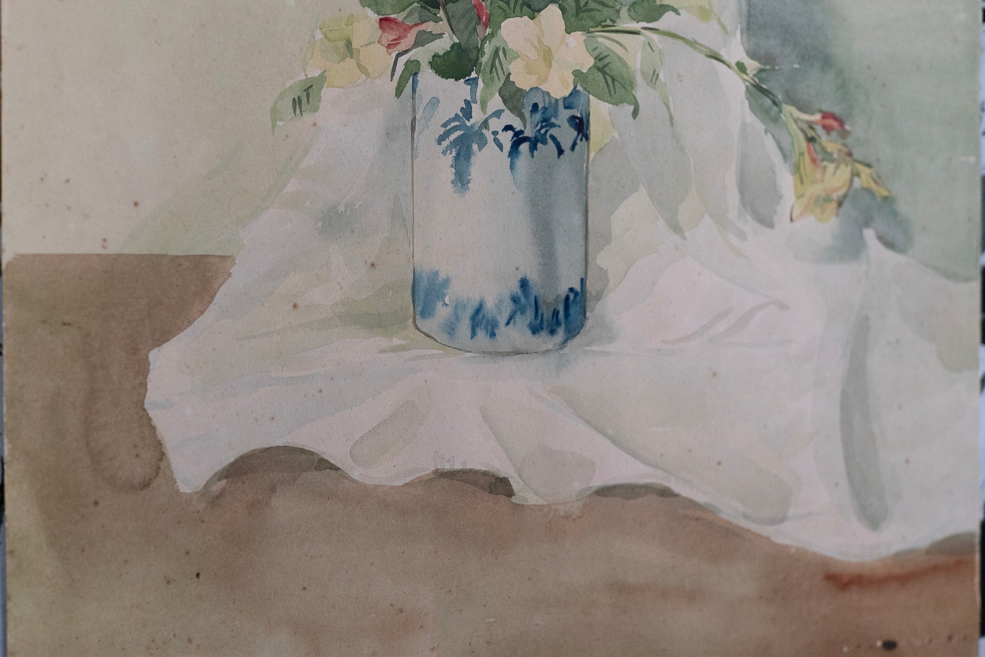 Teng Nee Cheong, Still Life with an Oriental Blue and White Vase, 1968