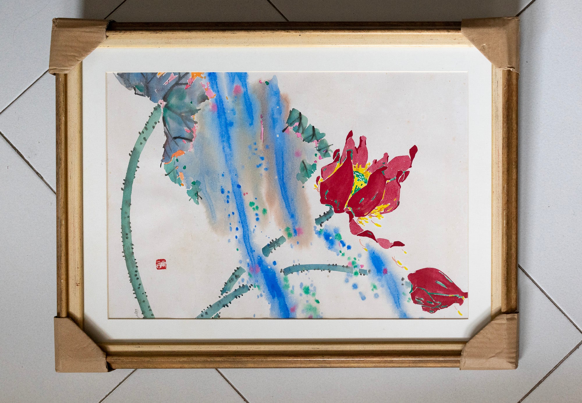 Teng Nee Cheong, Lotus in the Rain III, 1979