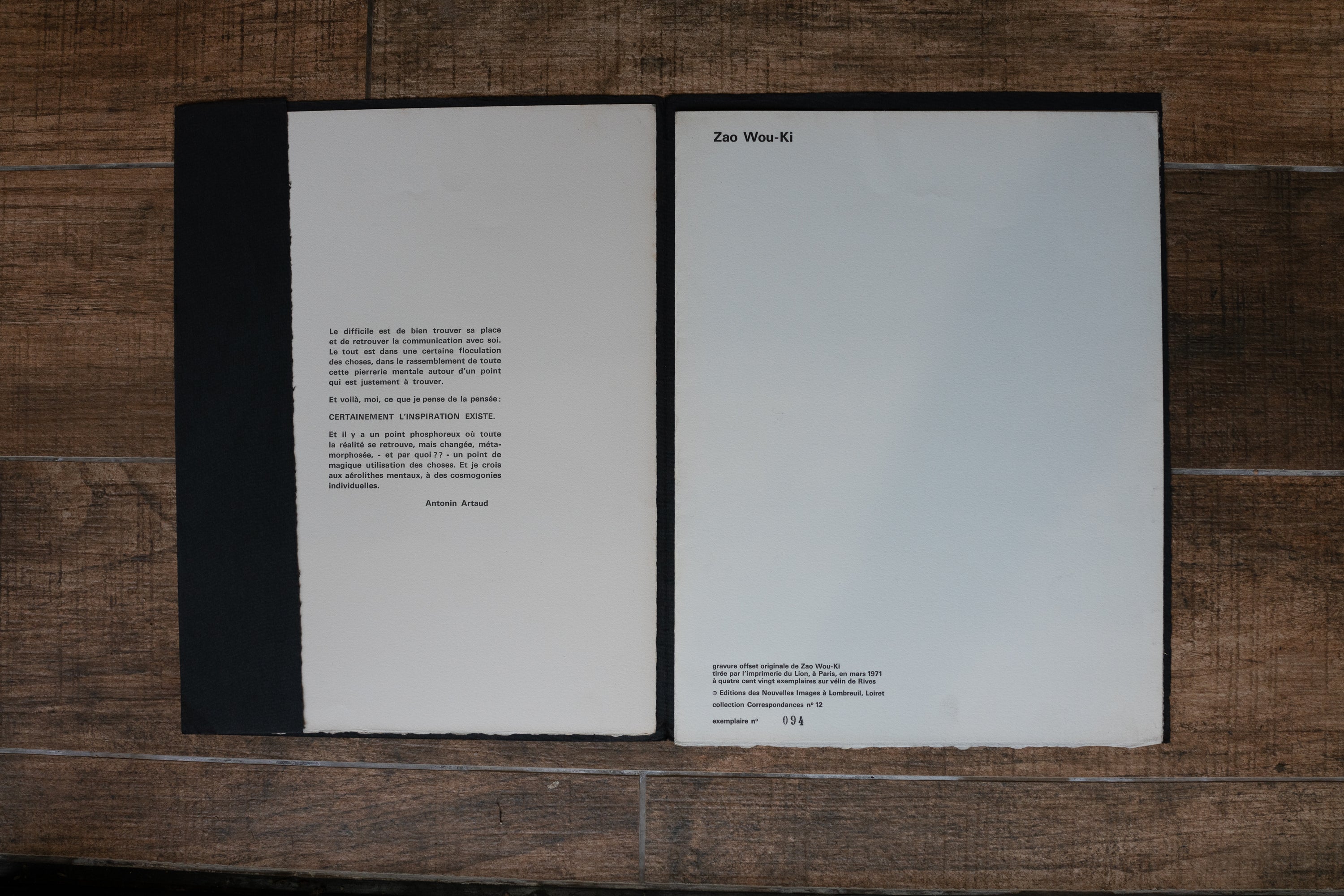 Zao Wou Ki, Untitled (Winter Hike), Undated