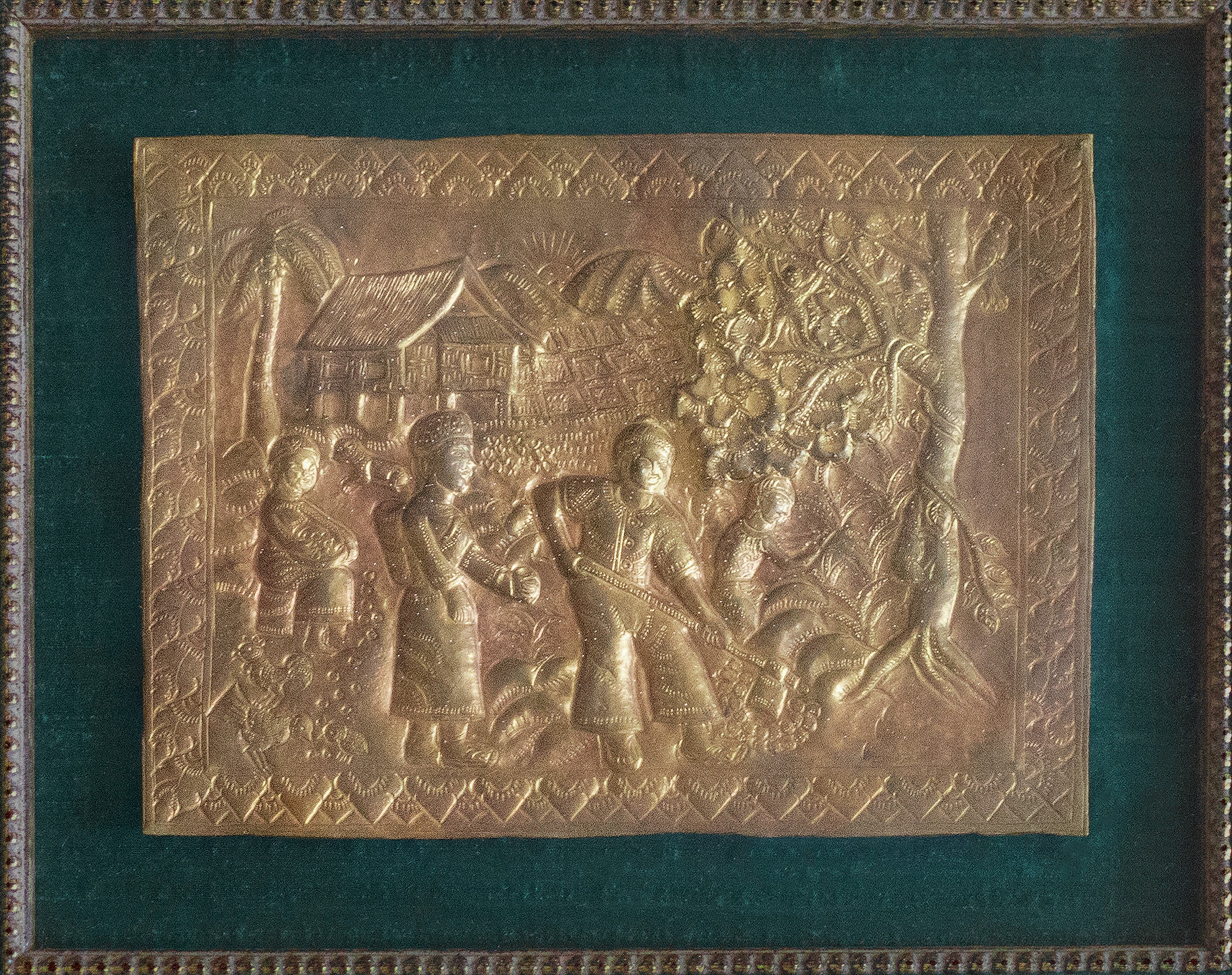 Unknown Artist, Untitled (Scene of a Village), Undated
