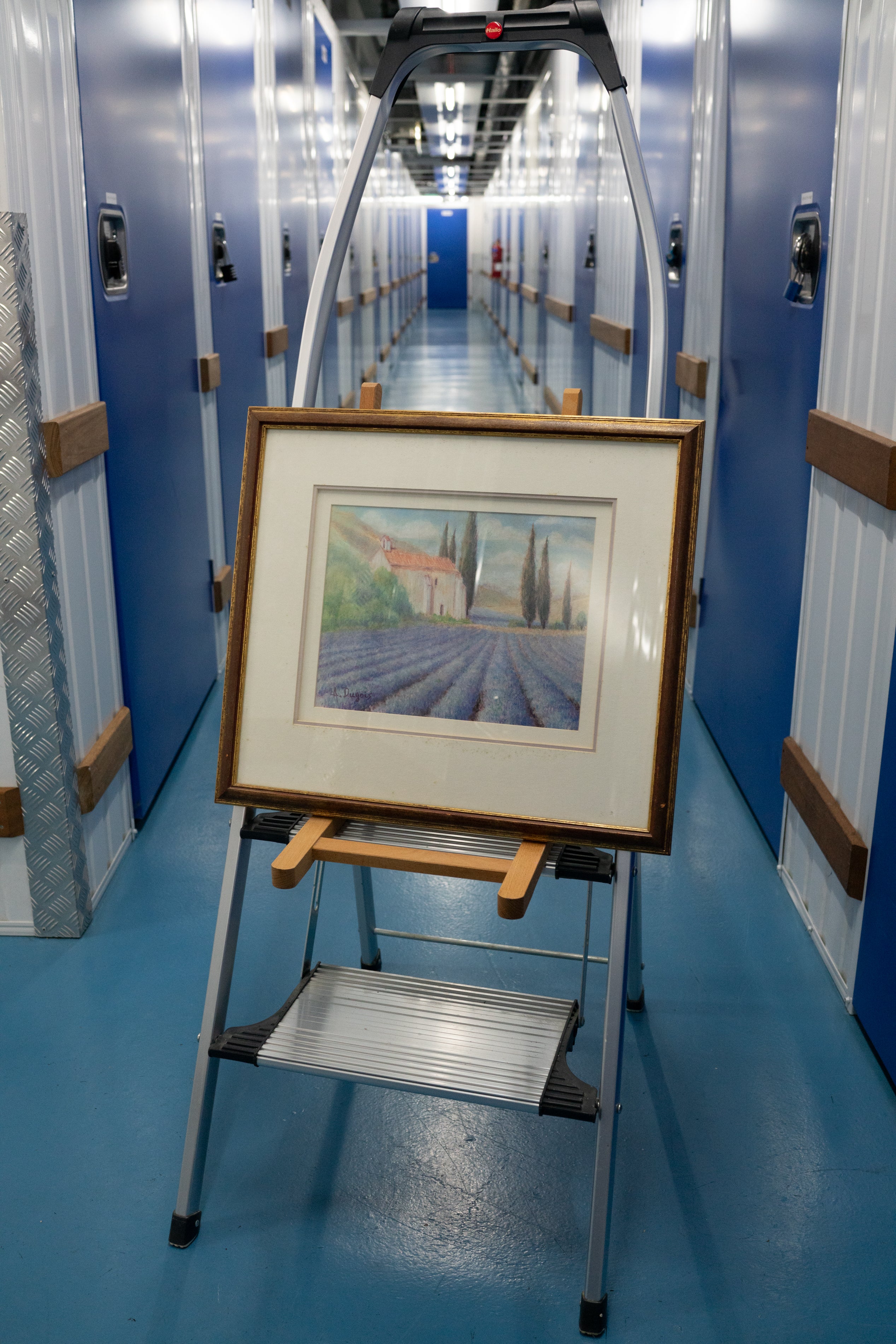 A. Dugois, La Chapelle aux Lavendes (Chapel in a Lavender Field), 1995