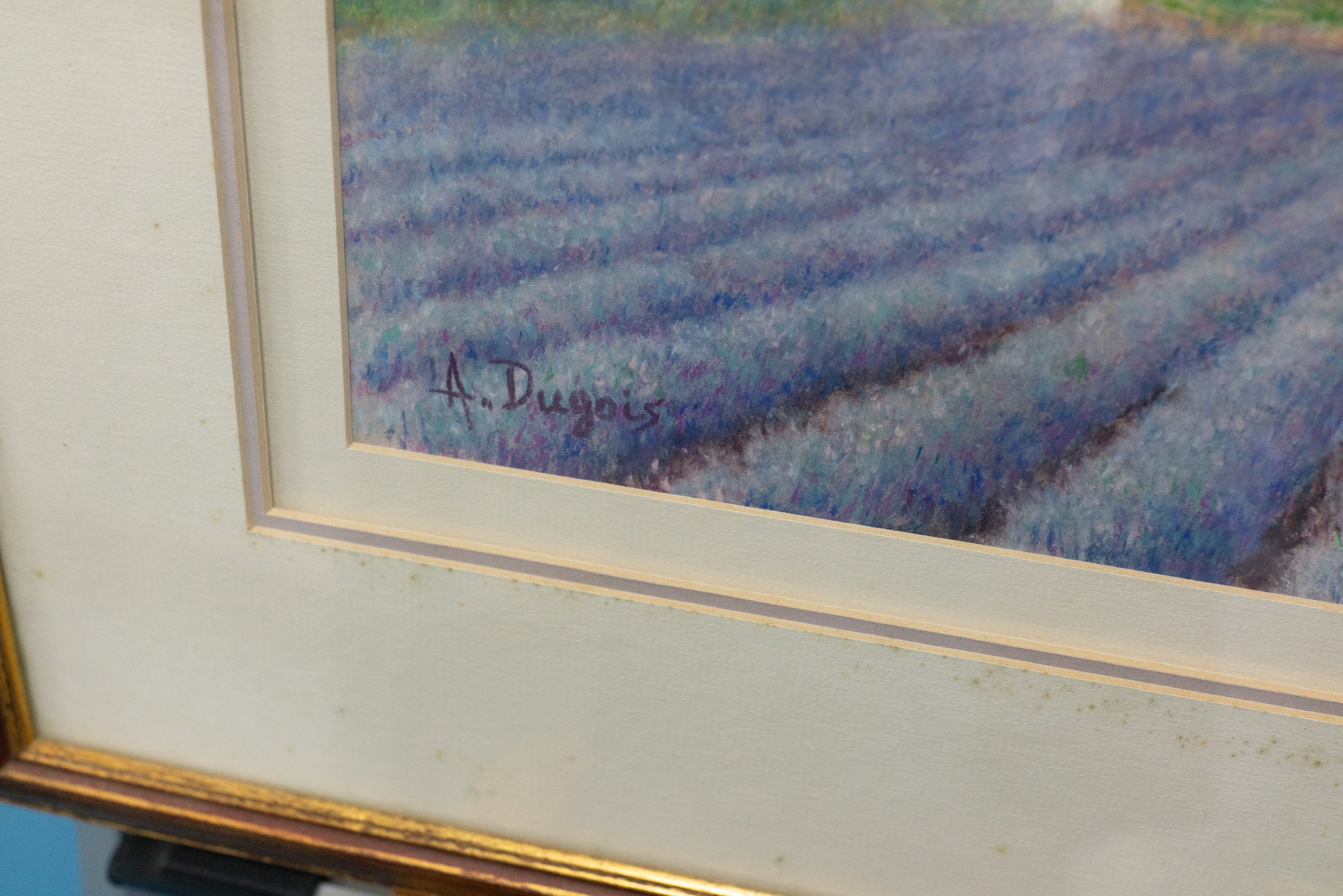 A. Dugois, La Chapelle aux Lavendes (Chapel in a Lavender Field), 1995