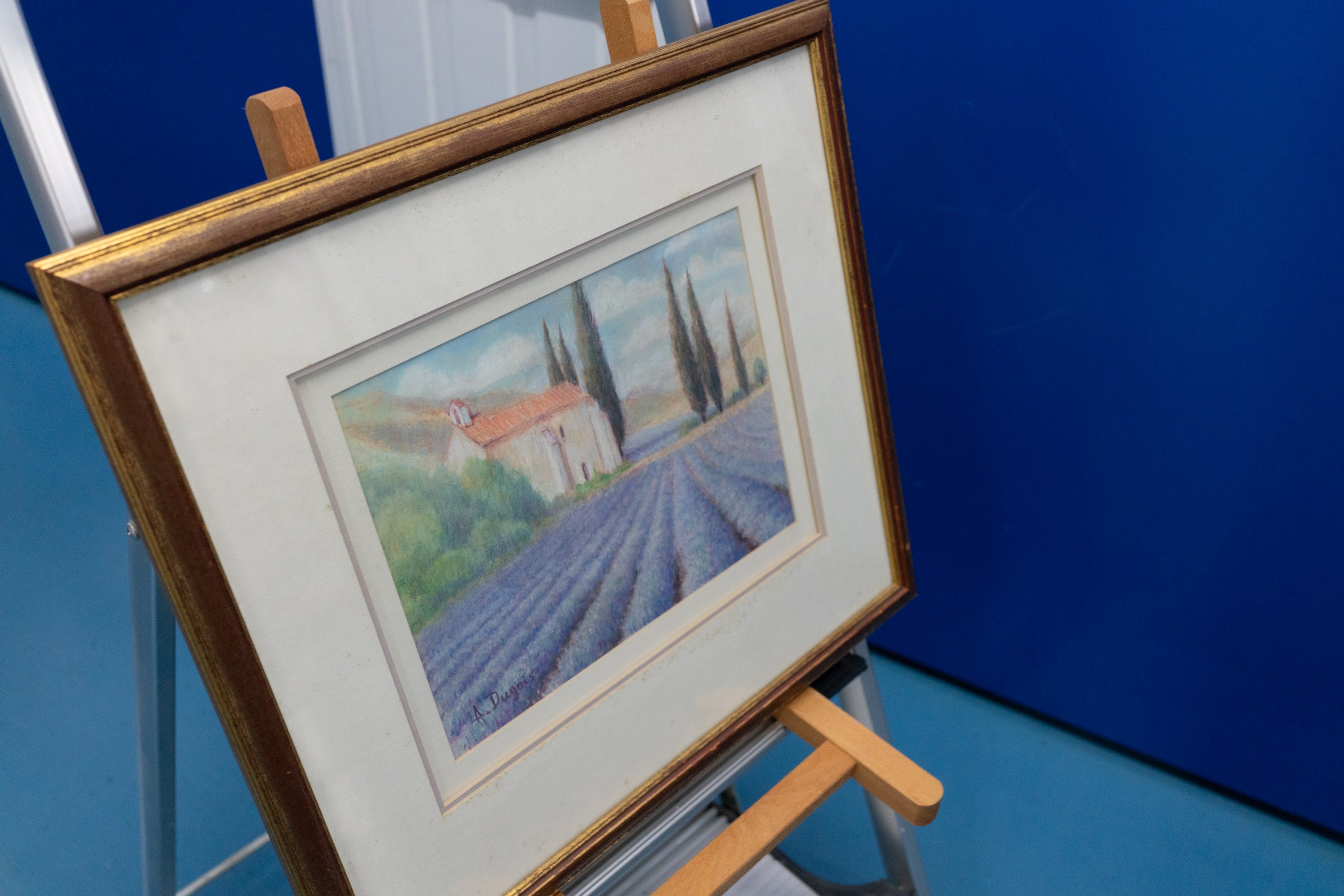 A. Dugois, La Chapelle aux Lavendes (Chapel in a Lavender Field), 1995