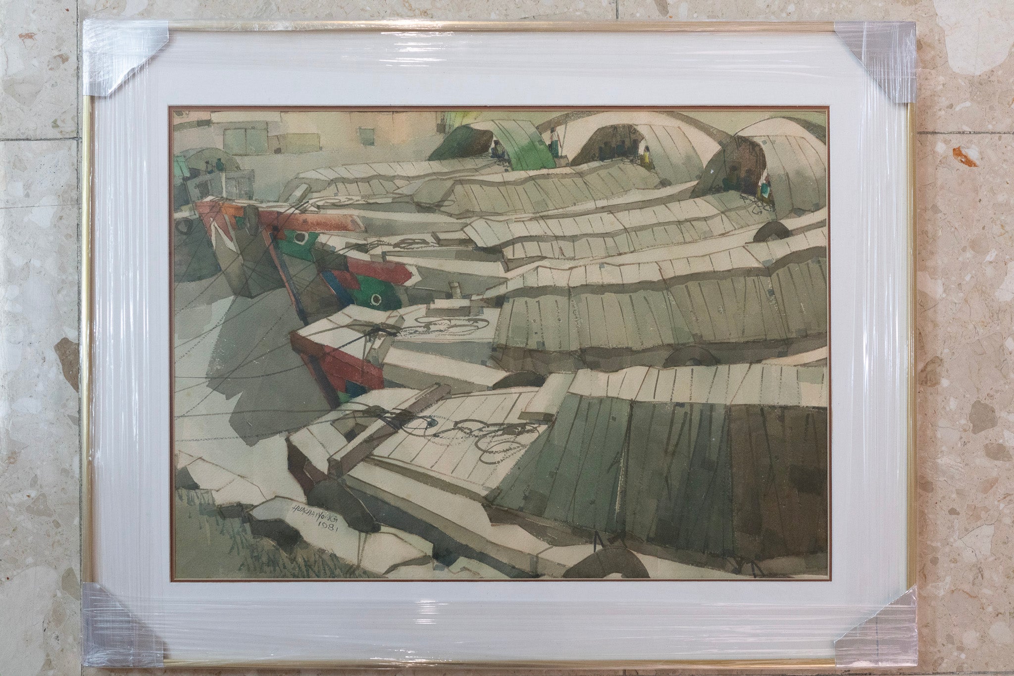 Hua Chai Yong, Untitled (Boat Quay, Singapore River), 1981