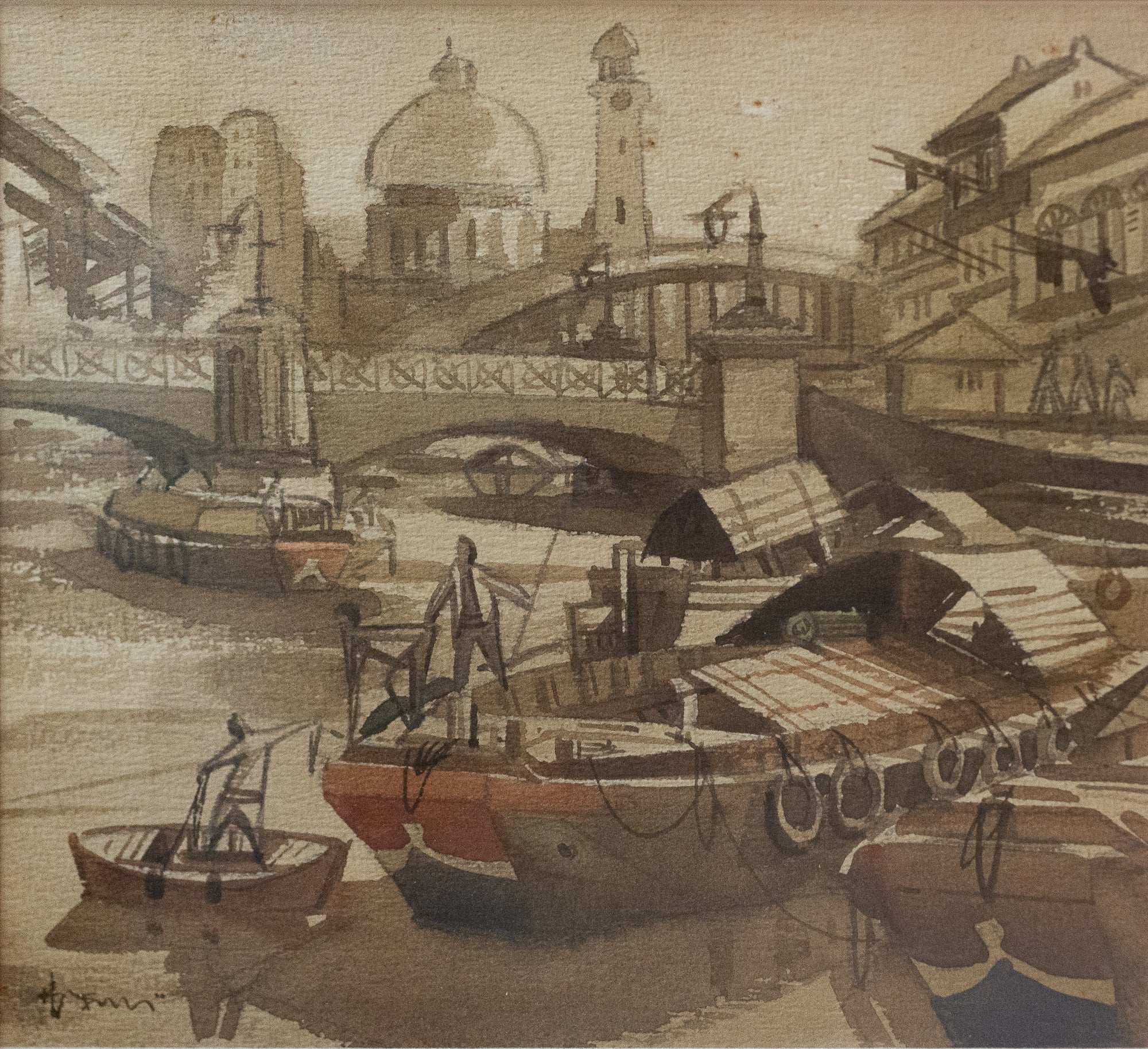 Low Puay Hua, Untitled (Singapore River), Undated