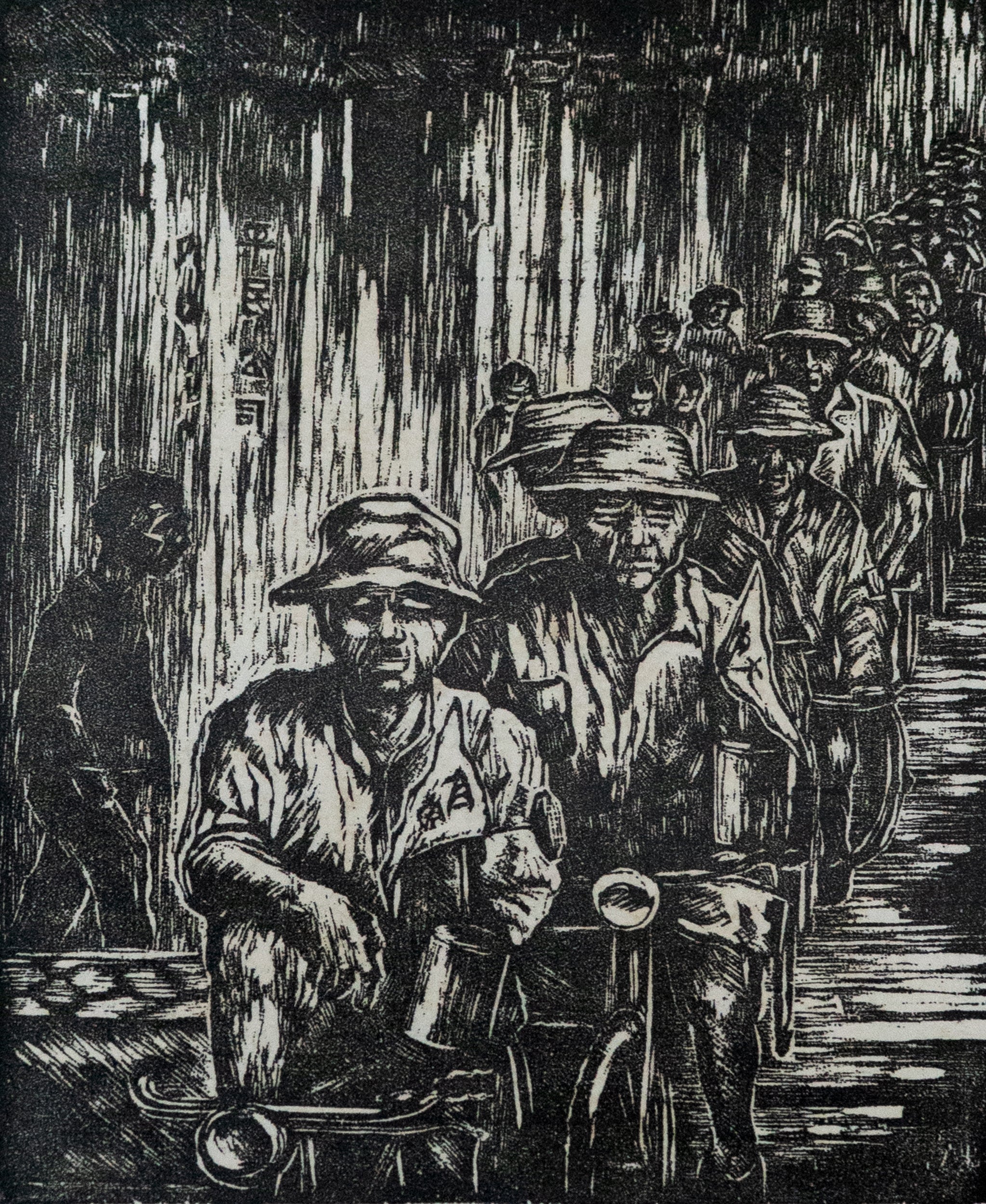 Choo Keng Kwang, Charity Ride/ Trishaw Puller Raising Funds for Nanyang University, 1954 (reprinted in 1998)