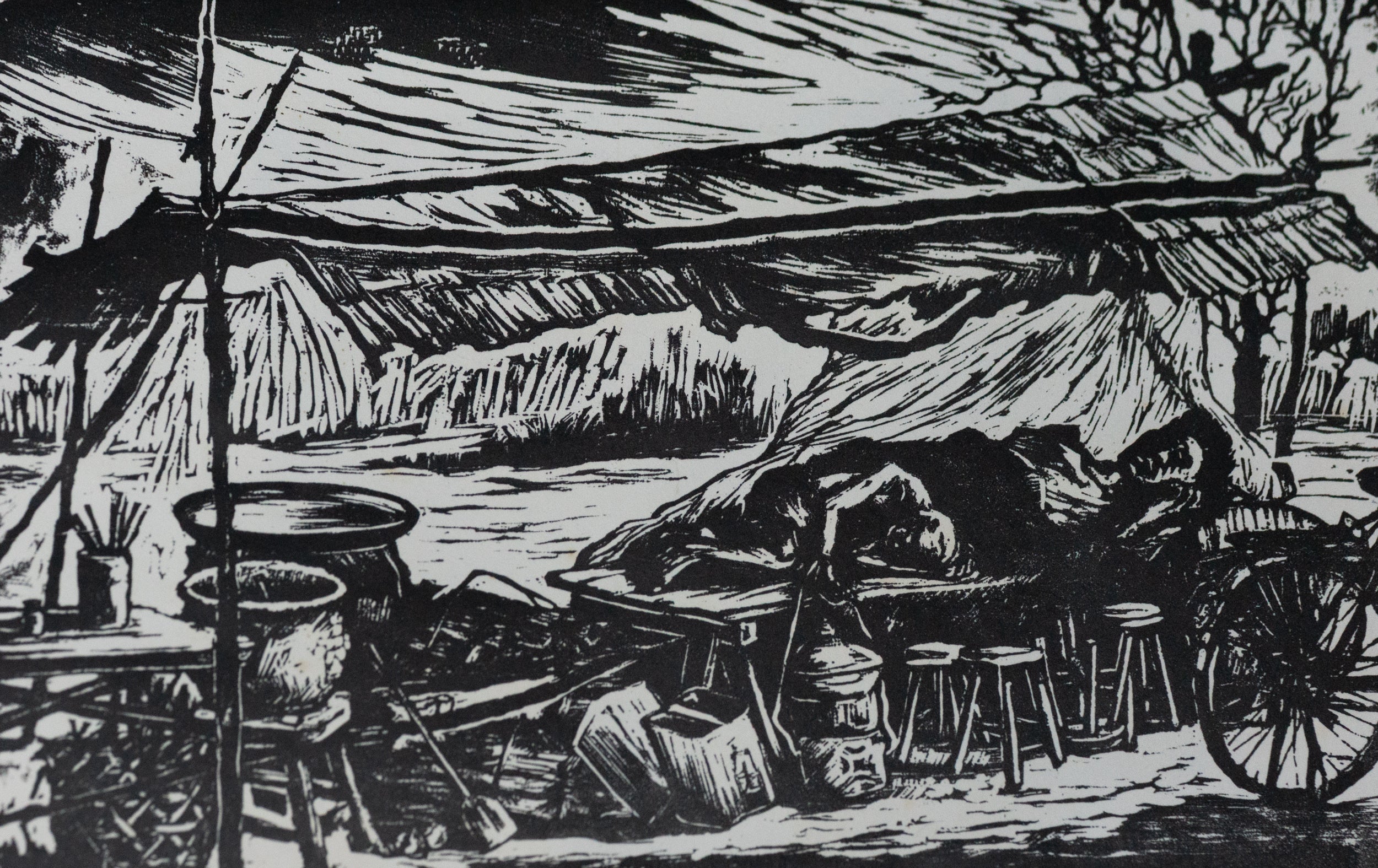 Choo Keng Kwang, Oyster Stall, Circa 1950s