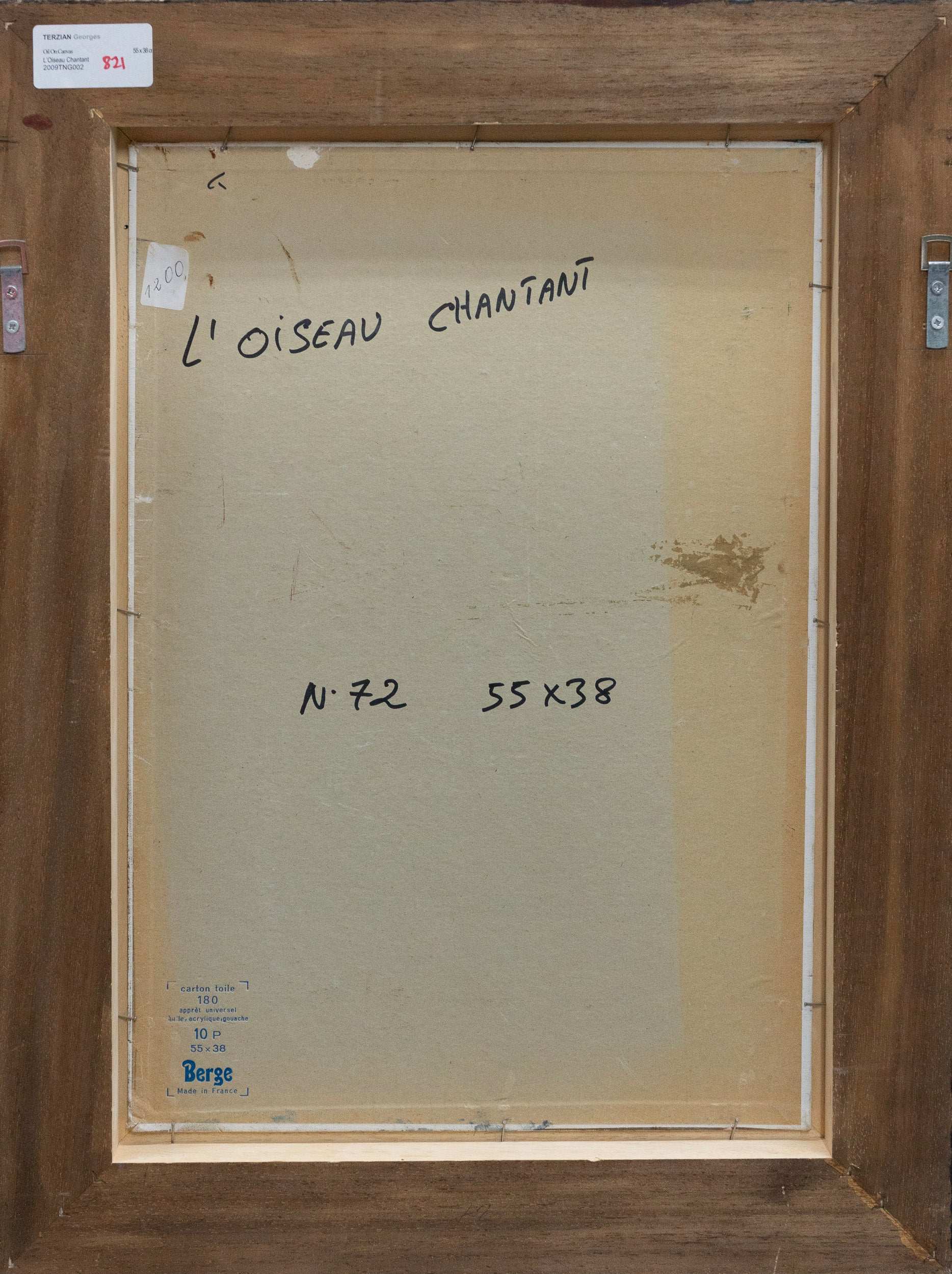 Georges Terzian, L’oiseau Chantant, Undated