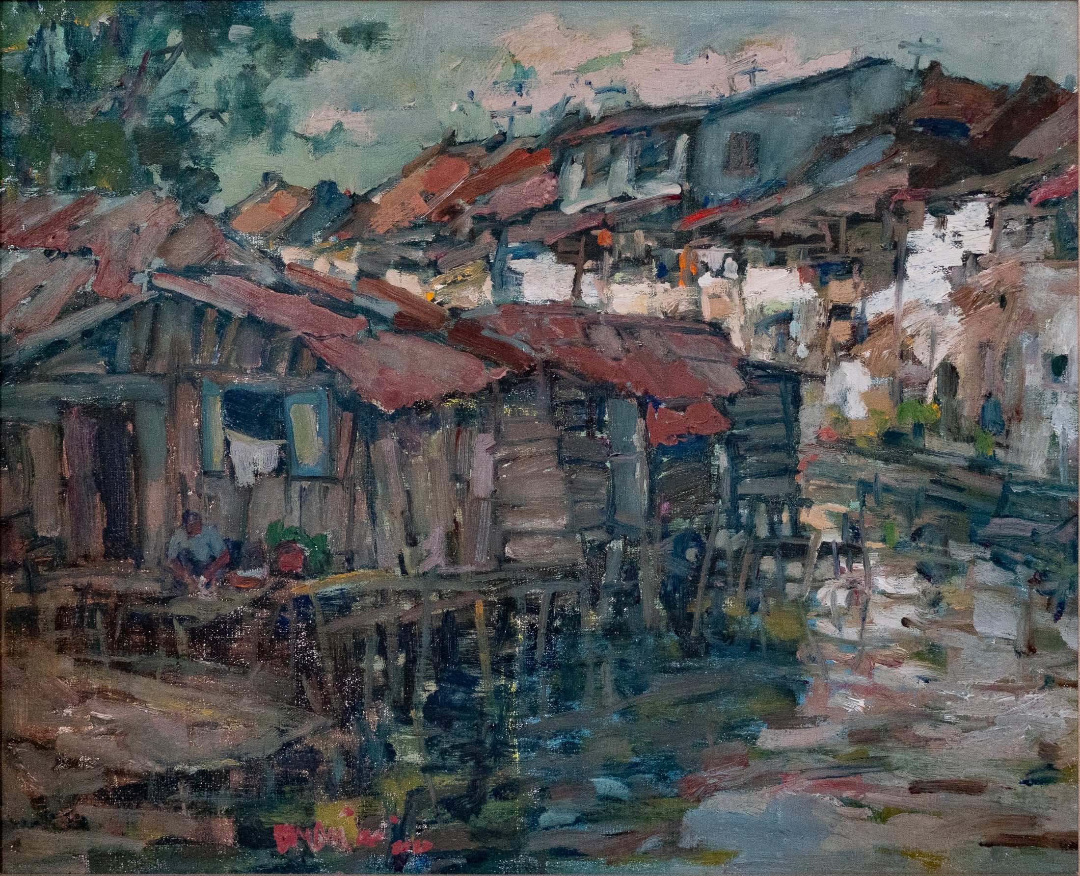 Tan Choh Tee, Untitled (Houses on Stilts), 2000