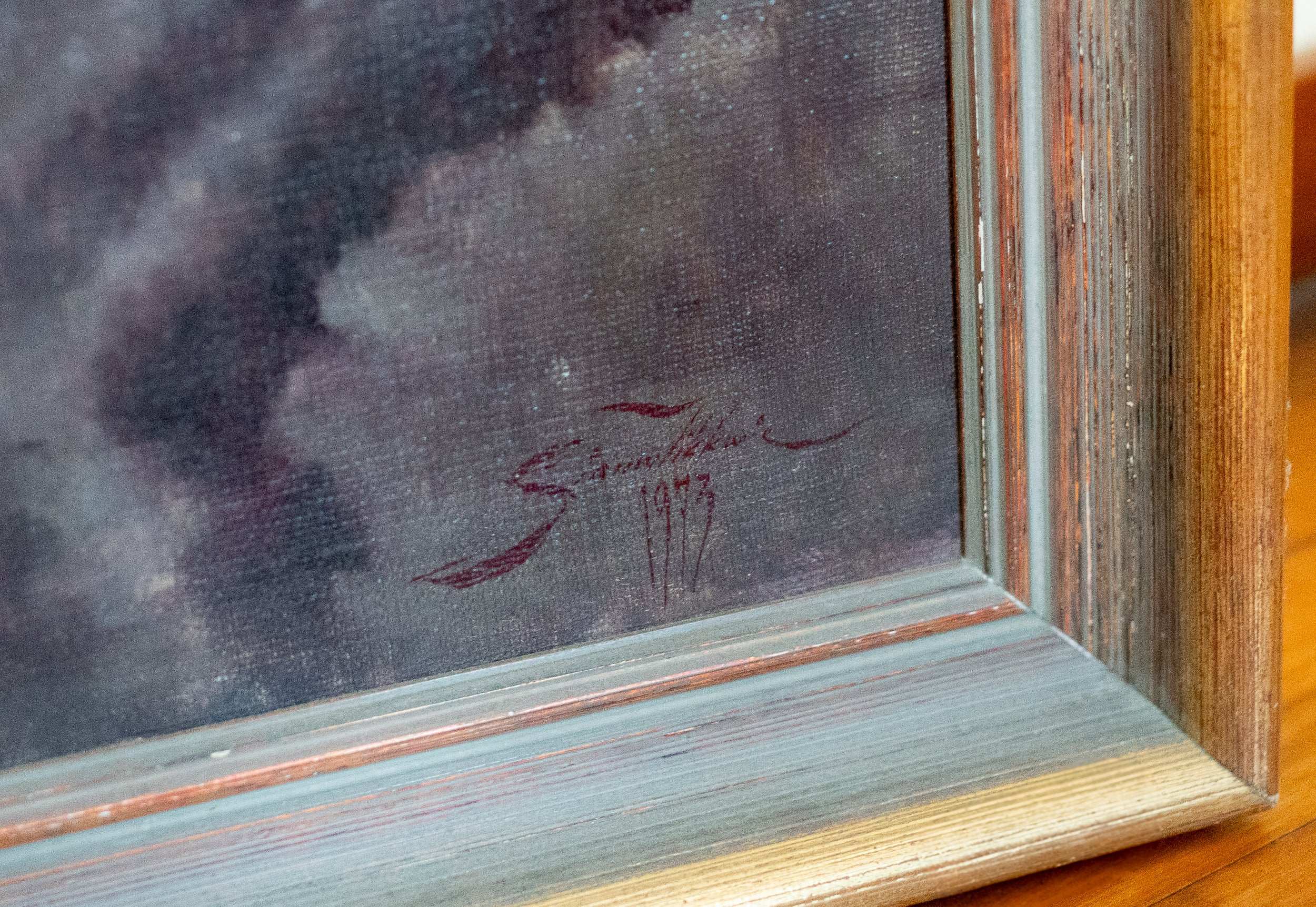 Siauw Tik Kwie, Still Life with Apples and Chrysanthemums, 1973