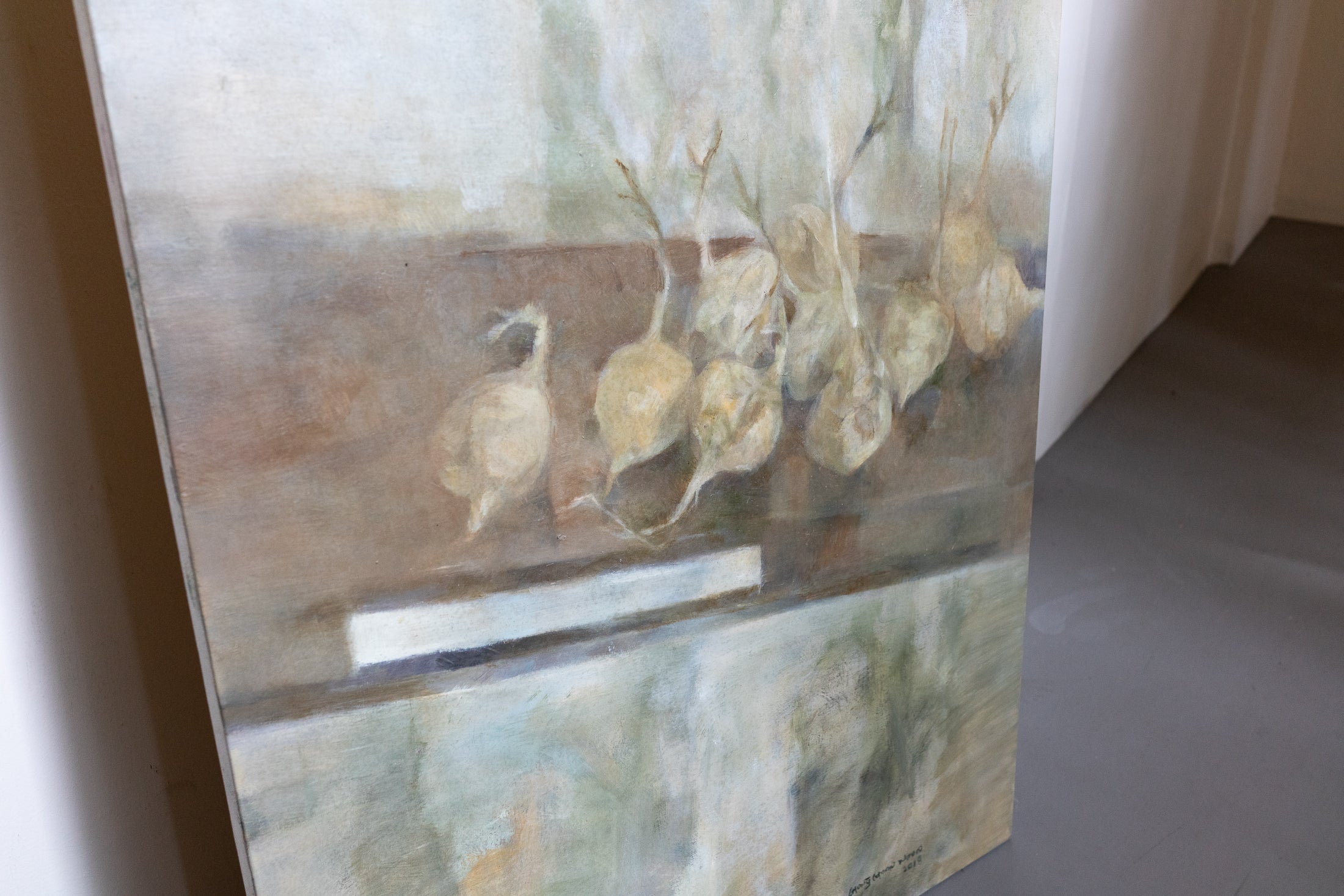 Chong Choon Woon, Untitled (Turnips on a Sill), 2018