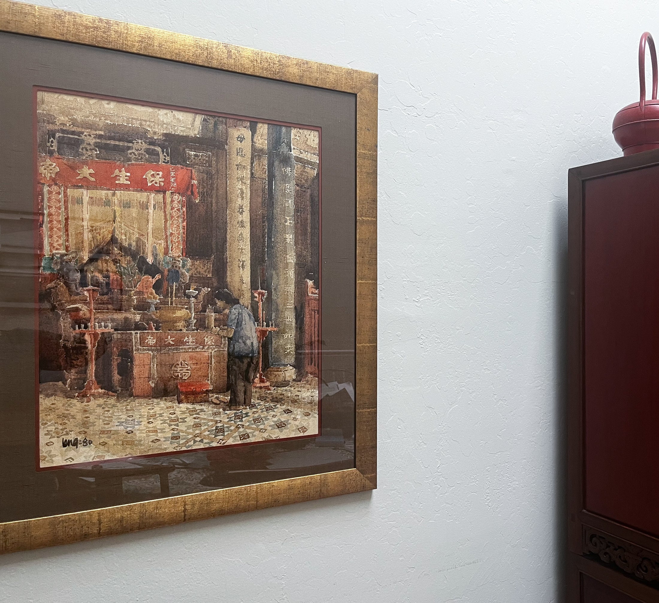 Leng Joon Wong, Untitled (Temple Scene), 1980