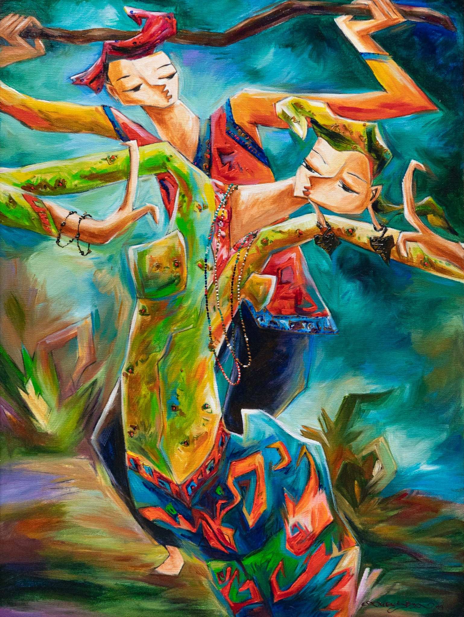 Loh Ek Sem, Harvest Dancing, Undated