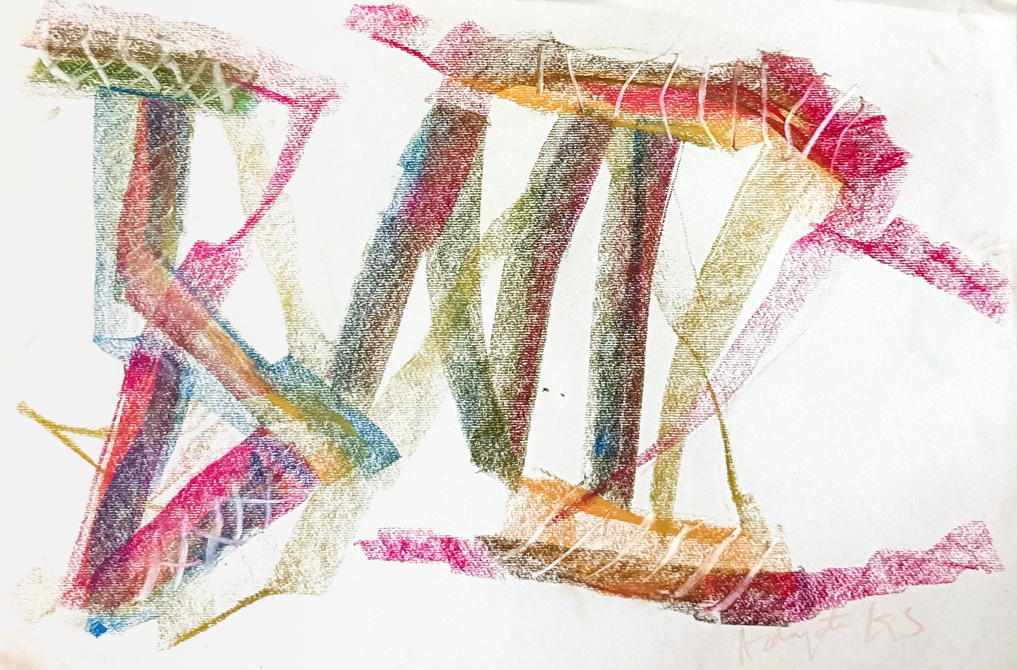 Ardiyanto Pranata, Untitled (Pink and Green), 1995