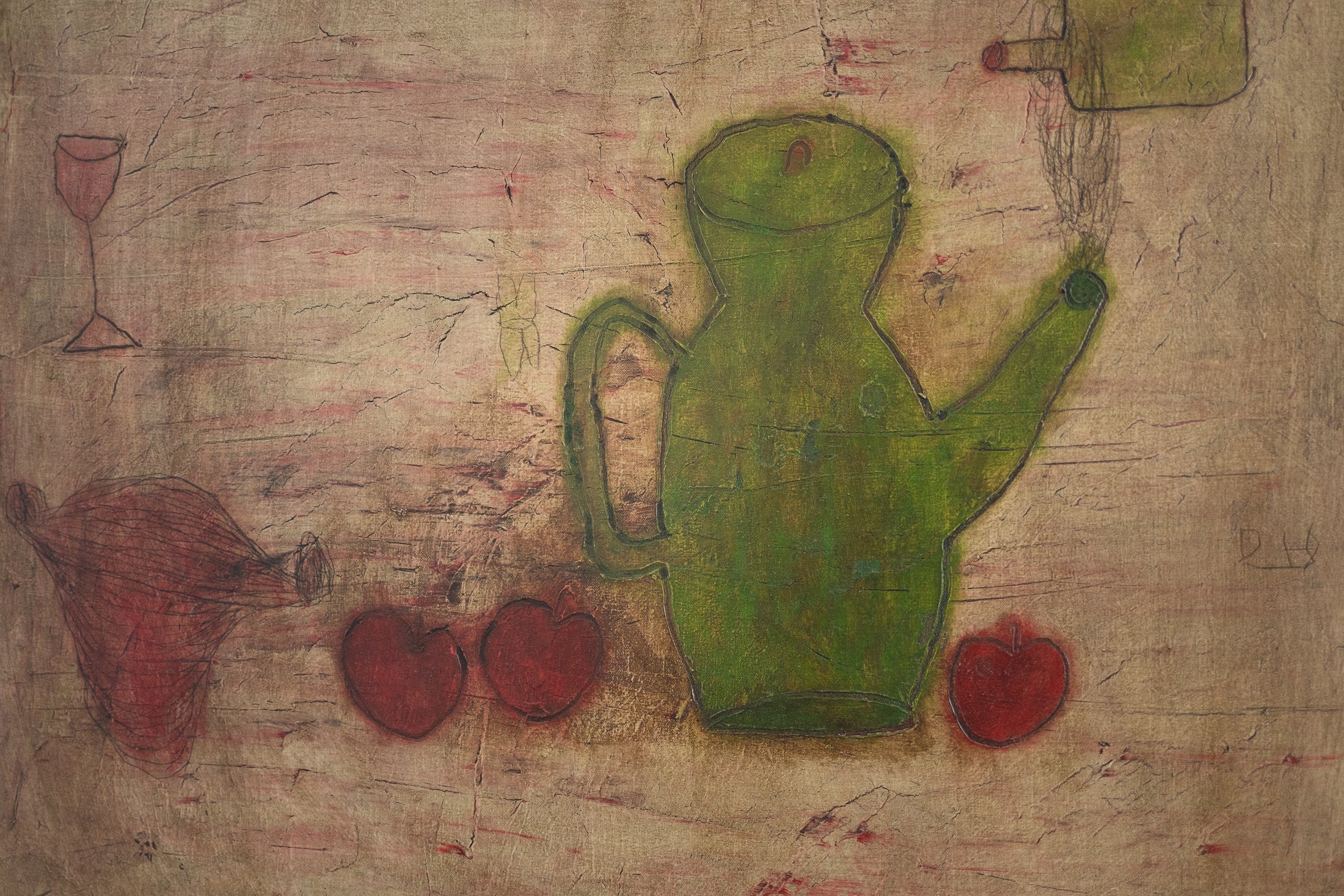 Yunizar, Apel Merah dan Teko (Red Apple and a Jug), 2006