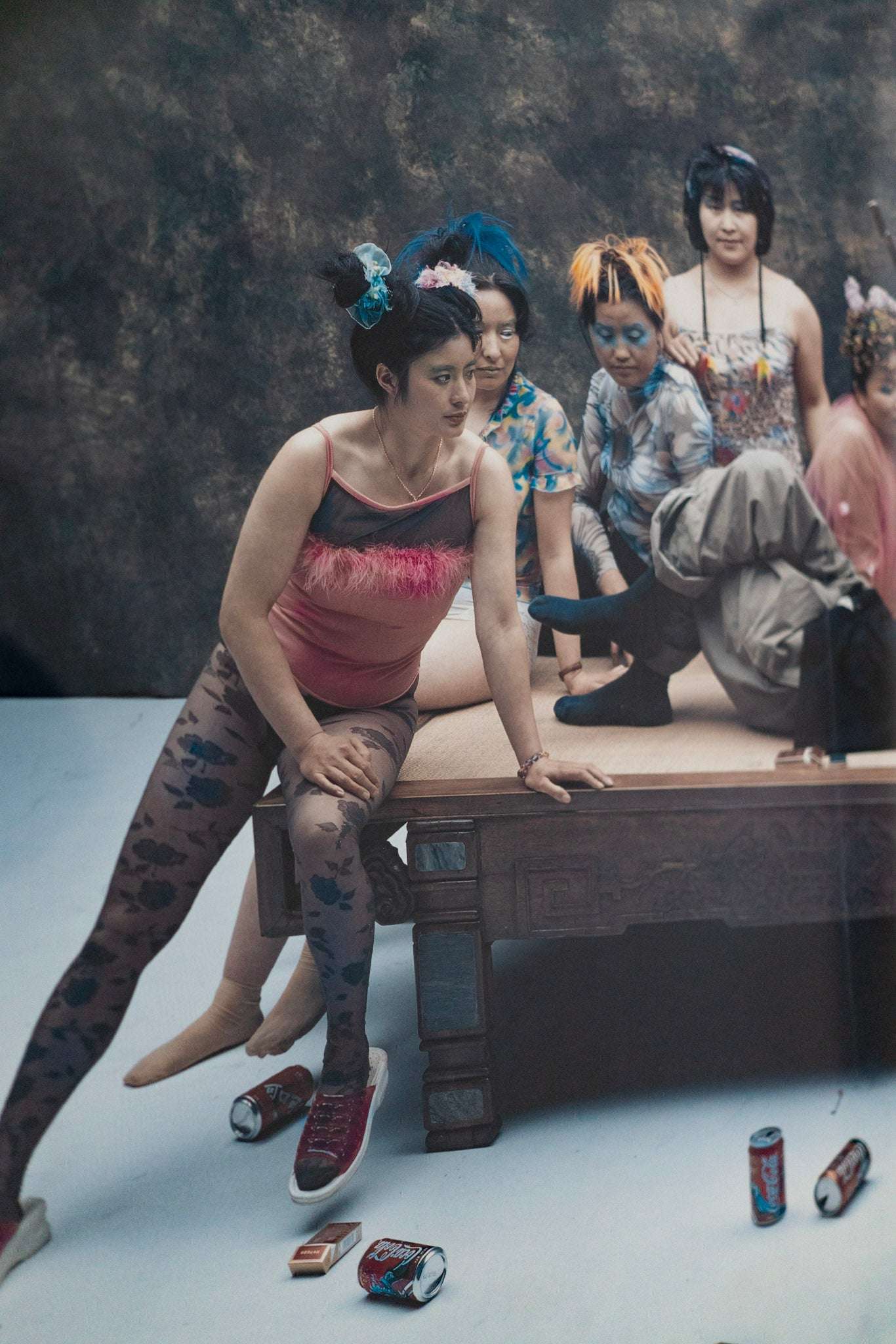 Wang Quingsong, Finding Fun, The Flute Player, 2000