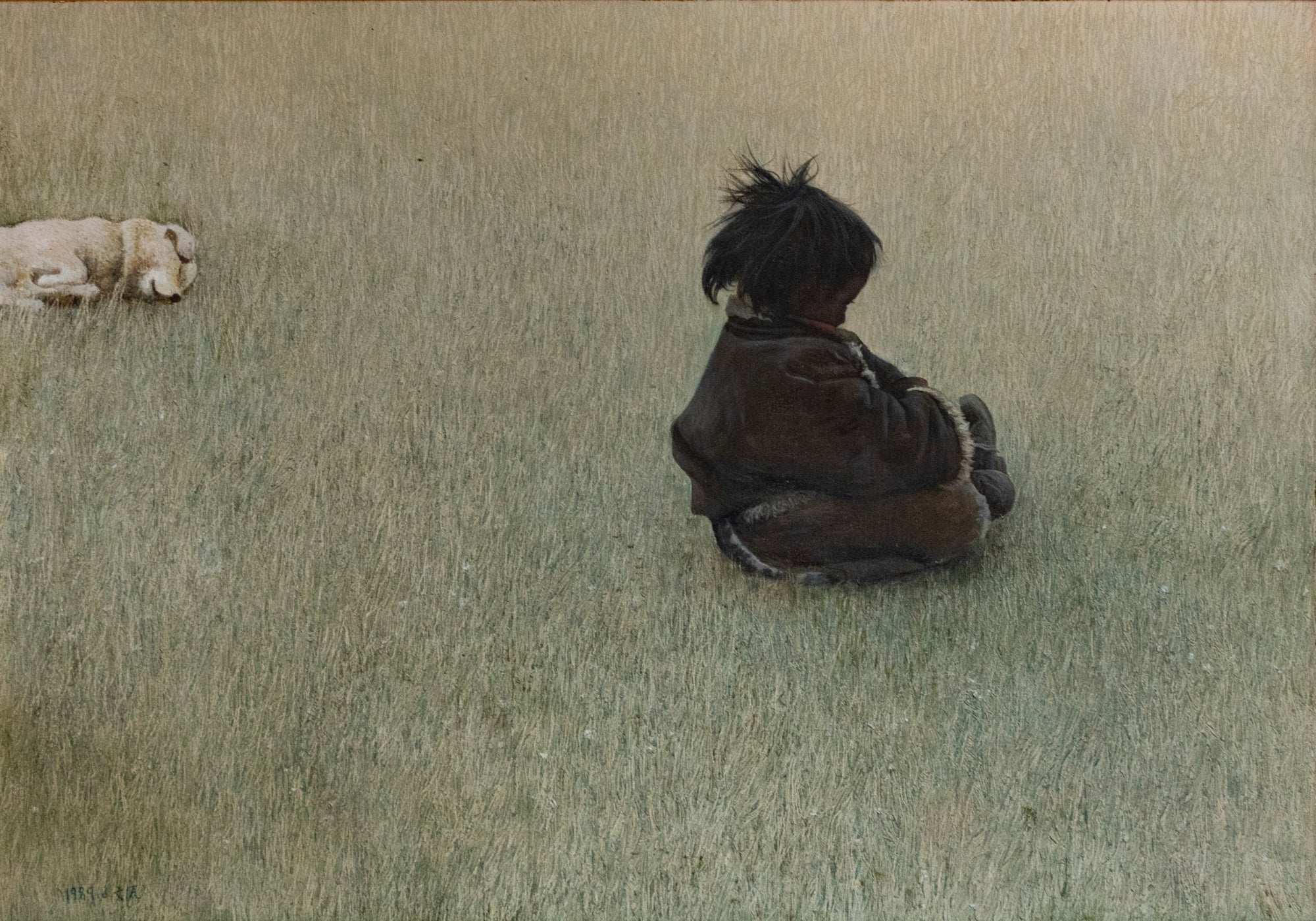 Zhang Wen Yuan, Untitled (Child on a Meadow II), 1989
